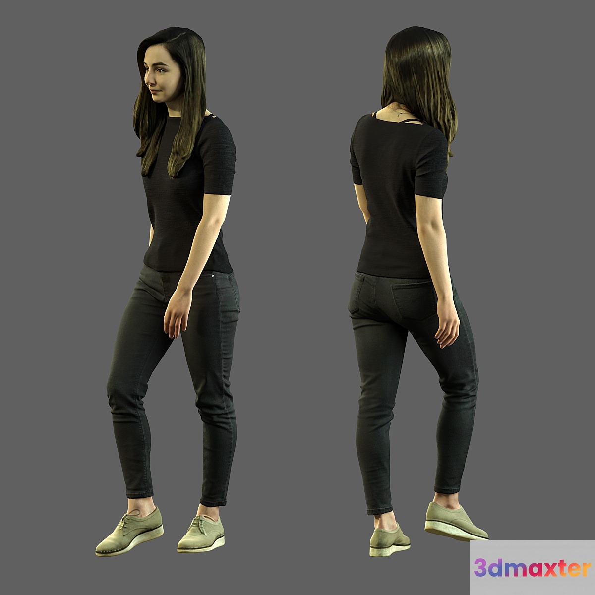 3d scan woman 8 3D Max