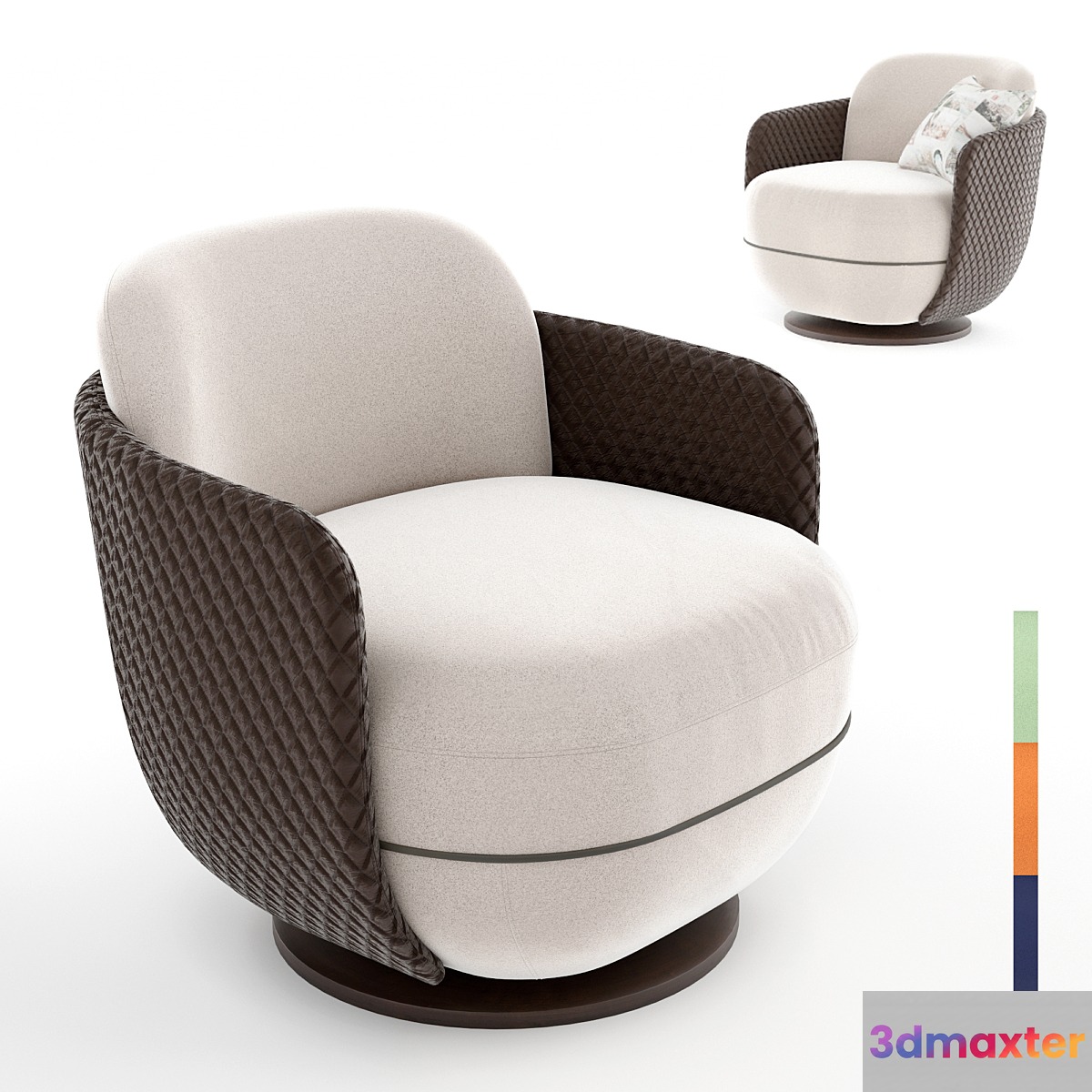 armchair Miles Lounge by Wittmann - No.3