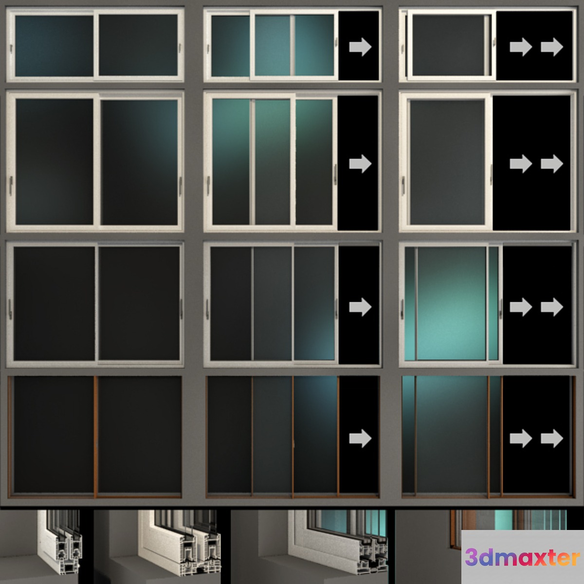 Sliding Stained Glass Aluminum Windows _ Sliding Stained Glass Aluminum Windows - No.3