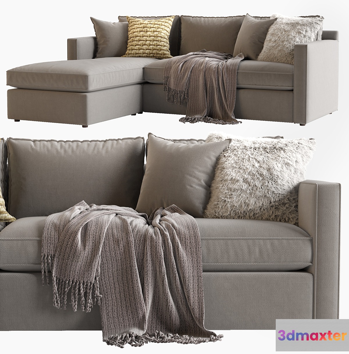 Crate & Barrel_Track Arm sofa_Barrett Lounger