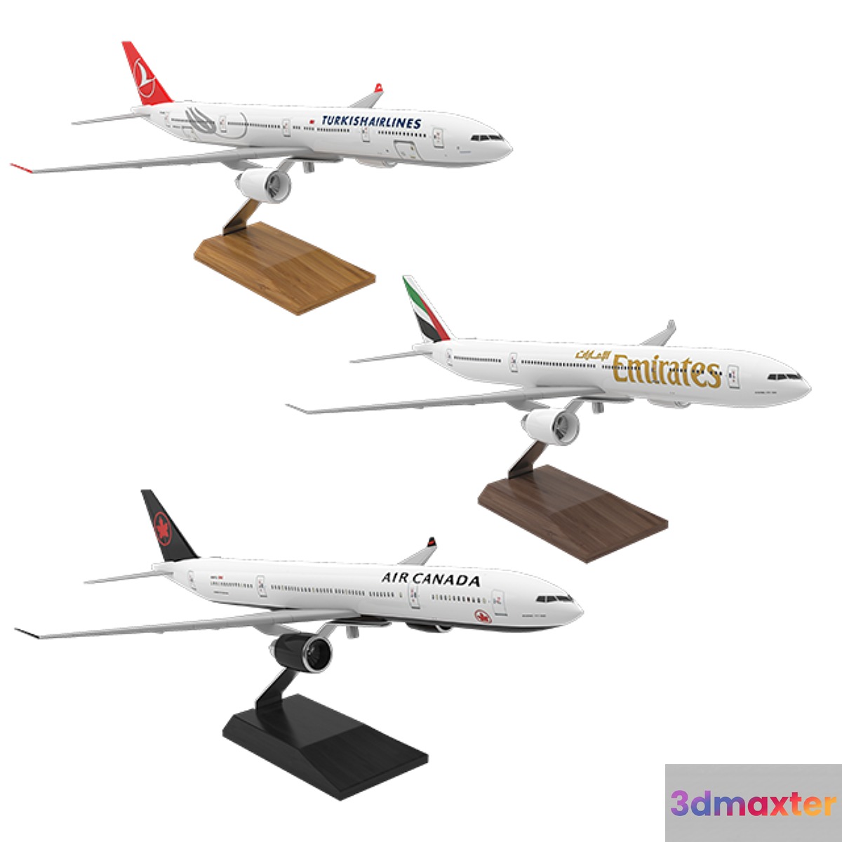 Plane Desktop Models (Boeing 777) 3D Max