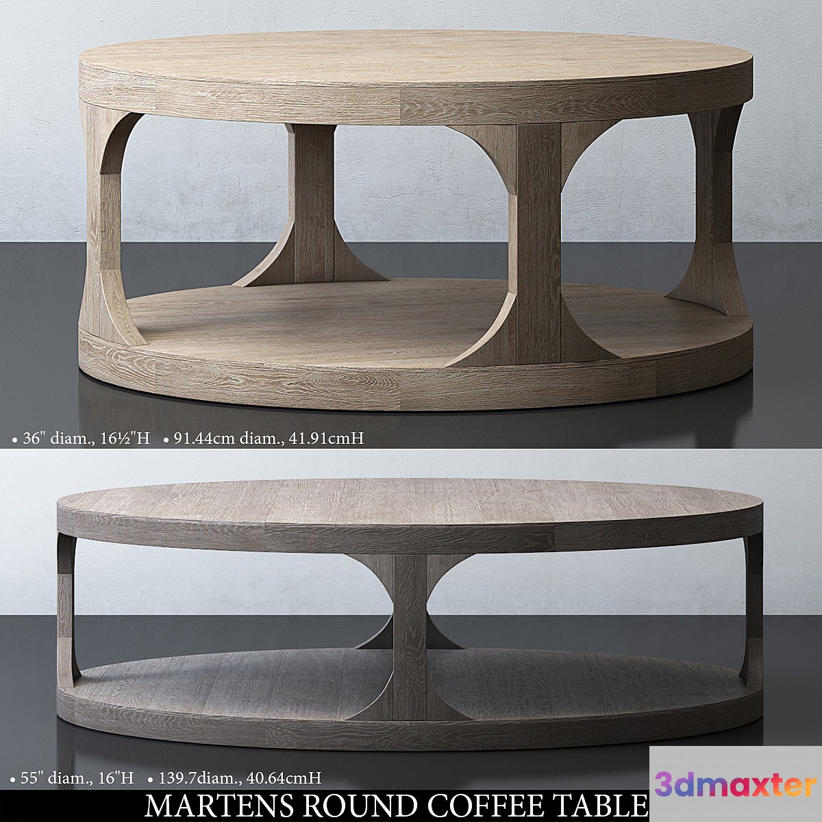 MARTENS ROUND COFFEE TABLE 3D Max