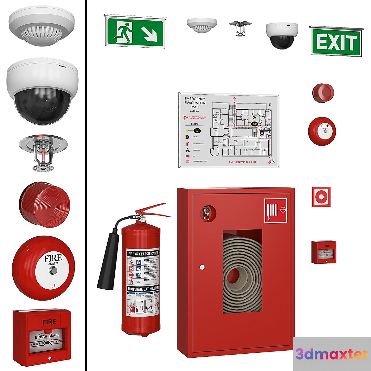 Fire Fighting System 3D Max