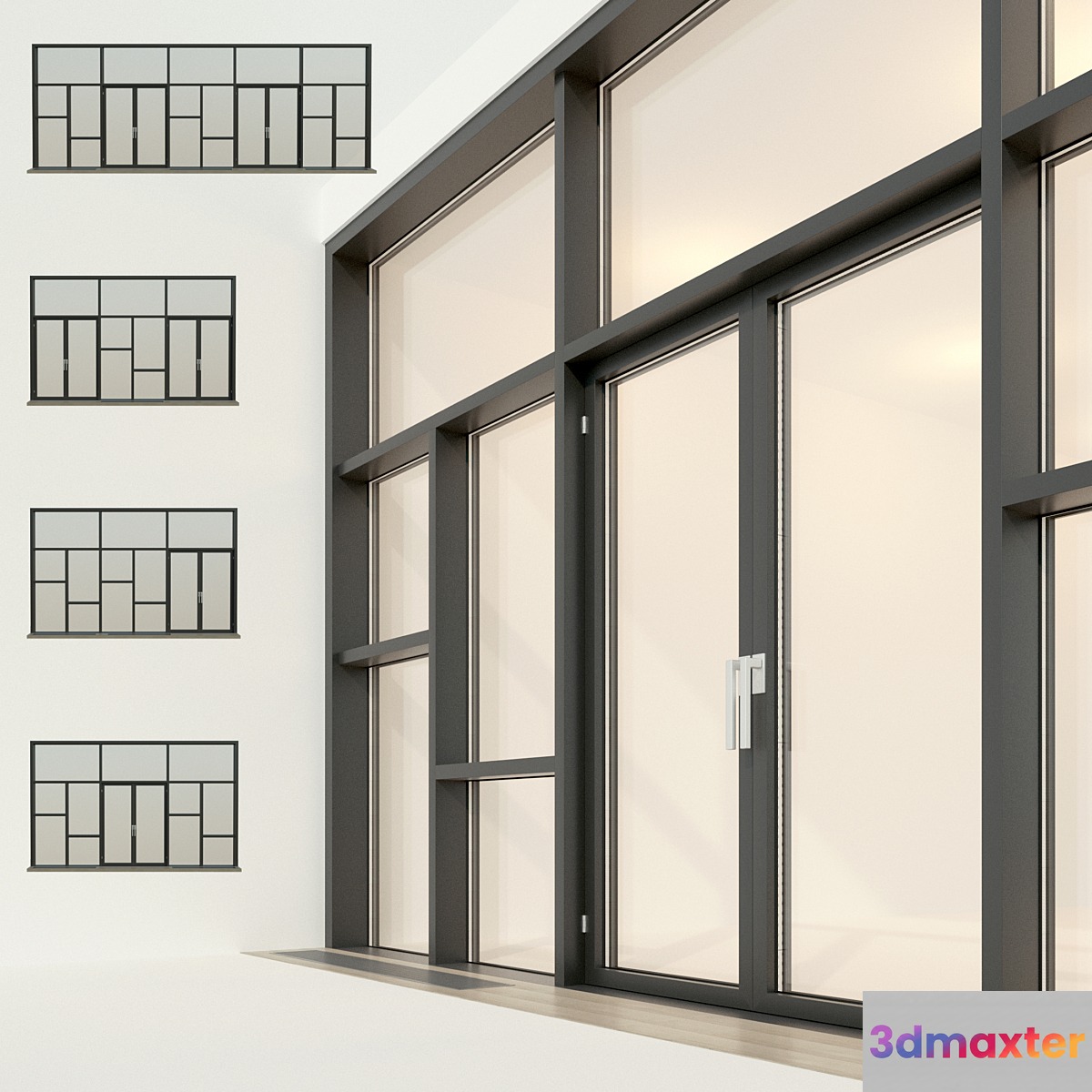 Panoramic glazing. Stained glass window 26 - No.2