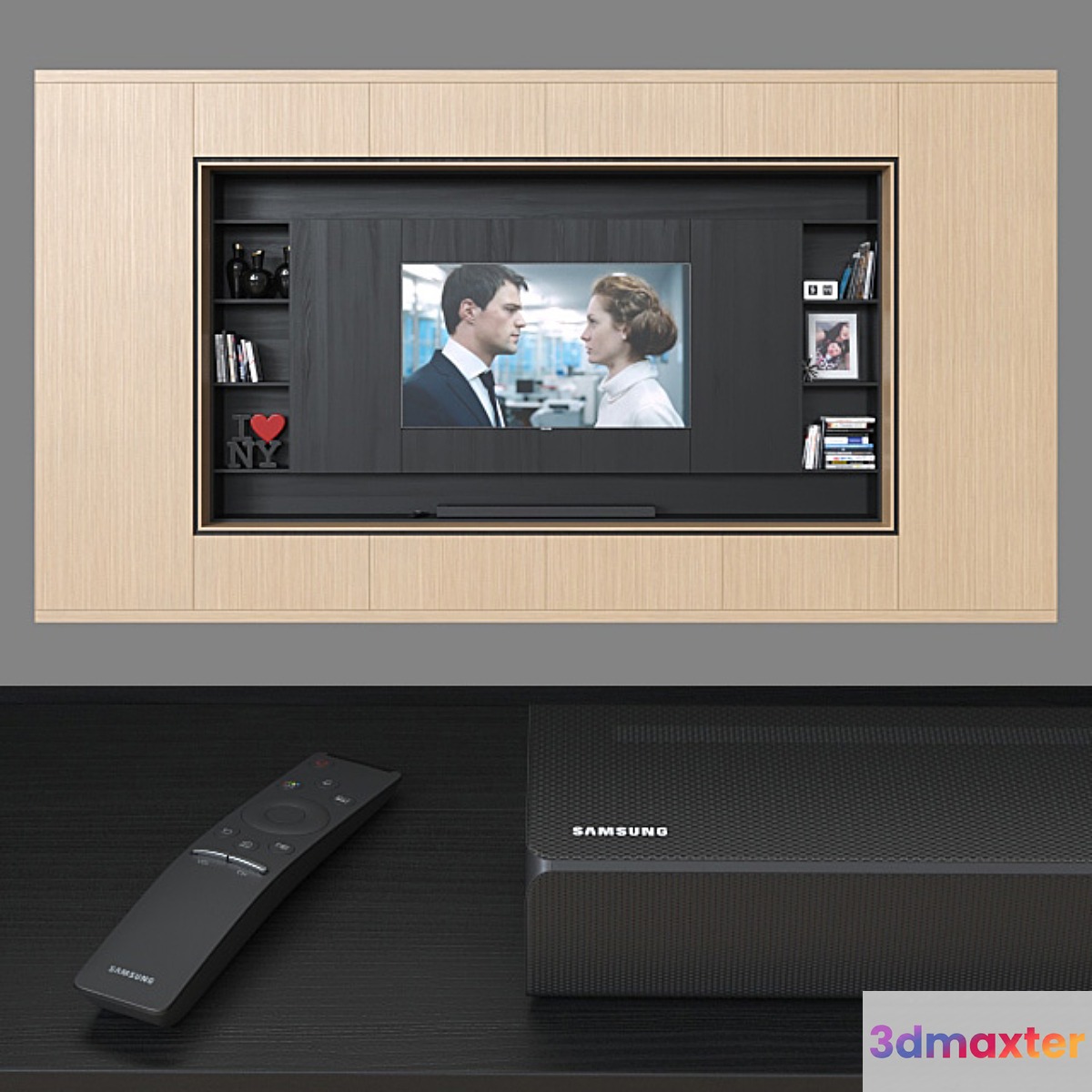 TV wall 033. 3D Max