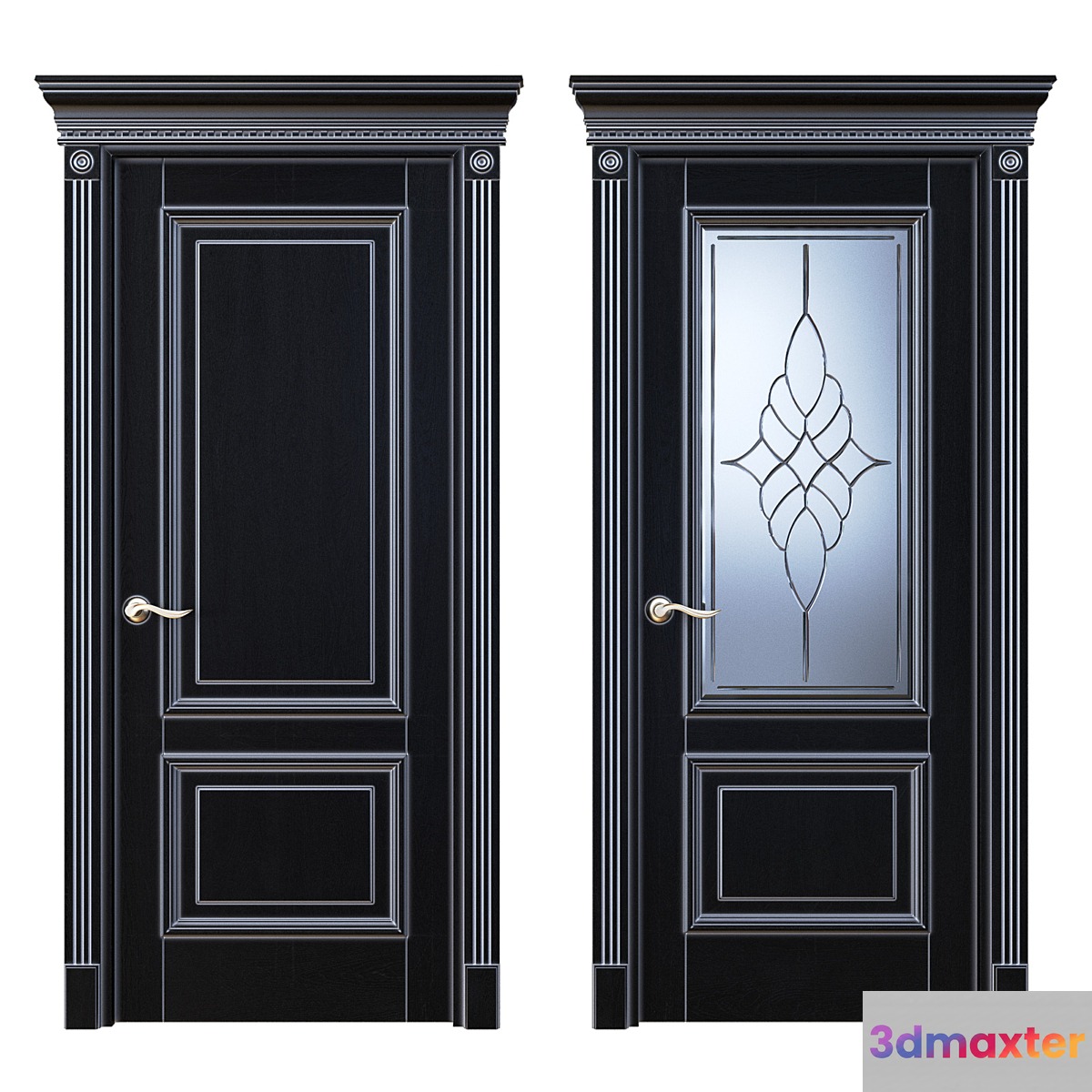 Door Beloravud ART2 Wenge (Patina Silver) 3D Max