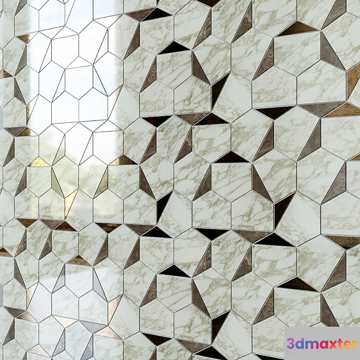 Mosaic ATLAS CONCORDE MARVEL EDGE 3D Max