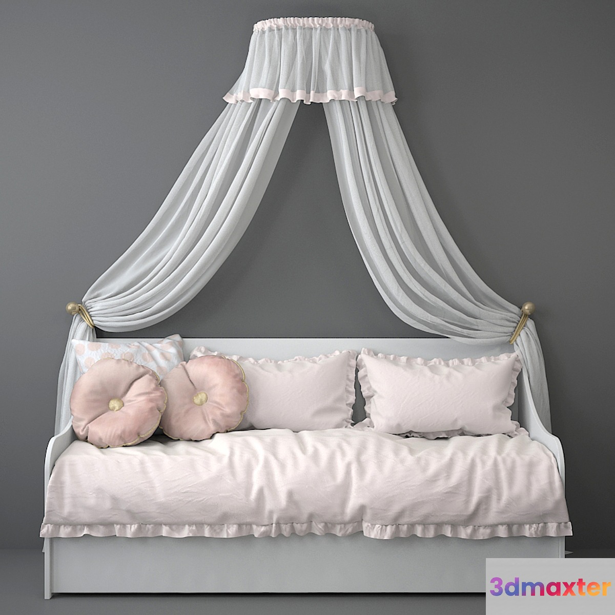 Four Poster Bed 01 3D Max