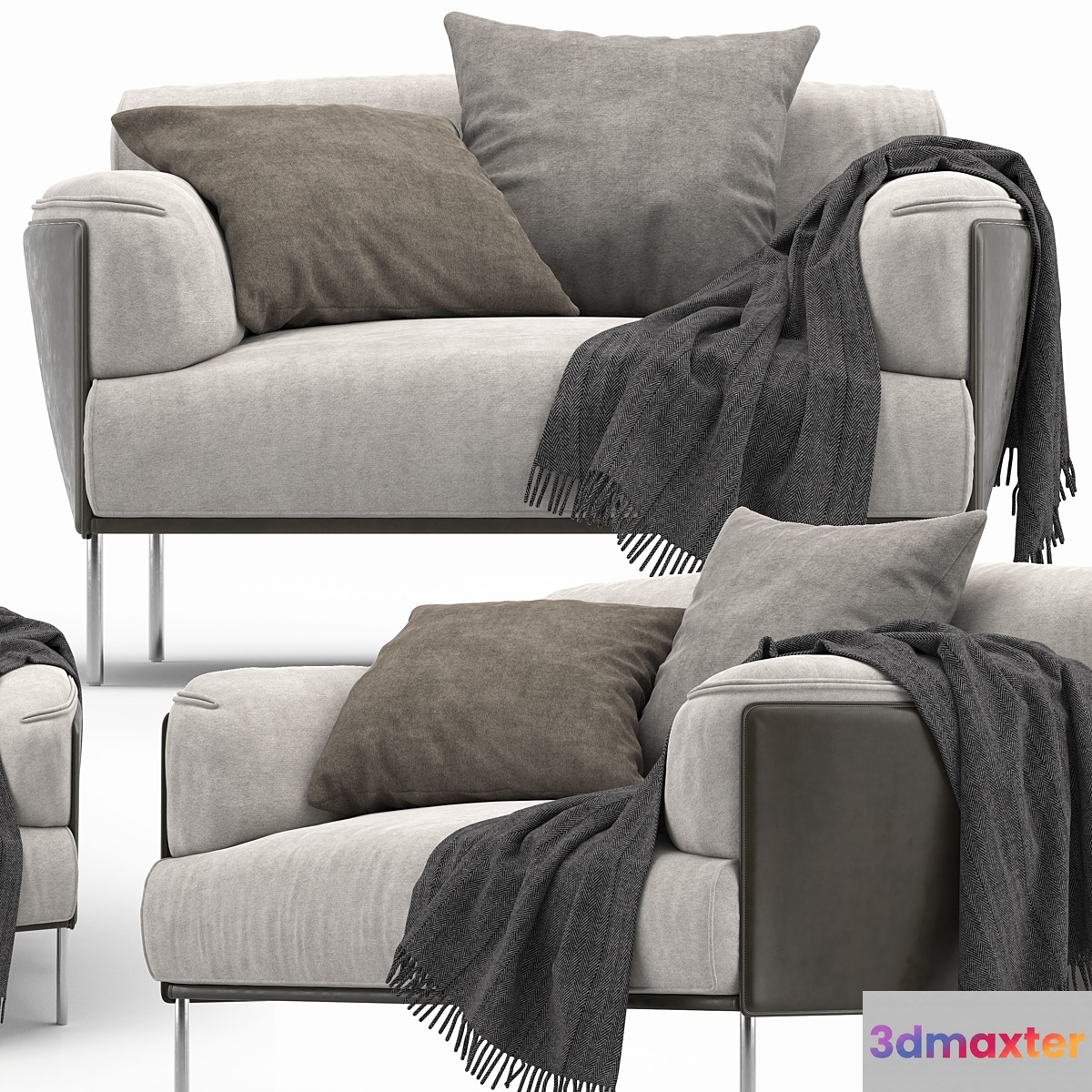 LIVING DIVANI GREENE armchair 3D Max