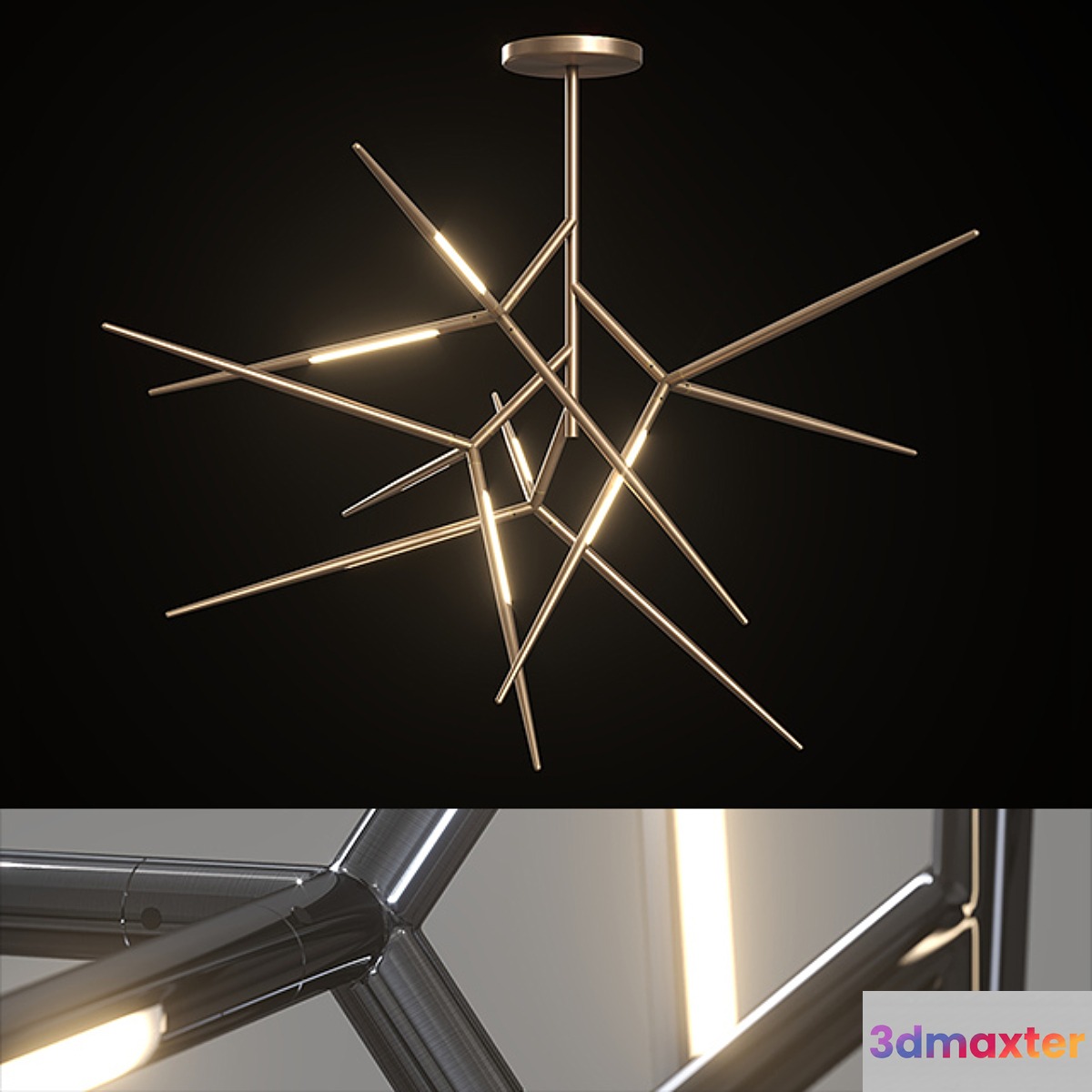 Chandelier Venicem Spear chandelier (3 materials). - No.4