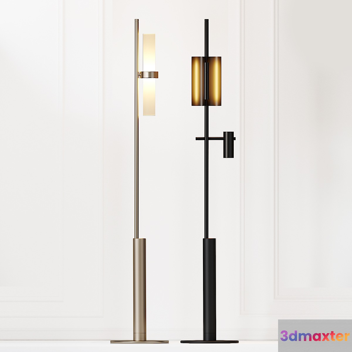 Studio Truly Truly X Rakumba - Typography Floor Lamps 3D Max