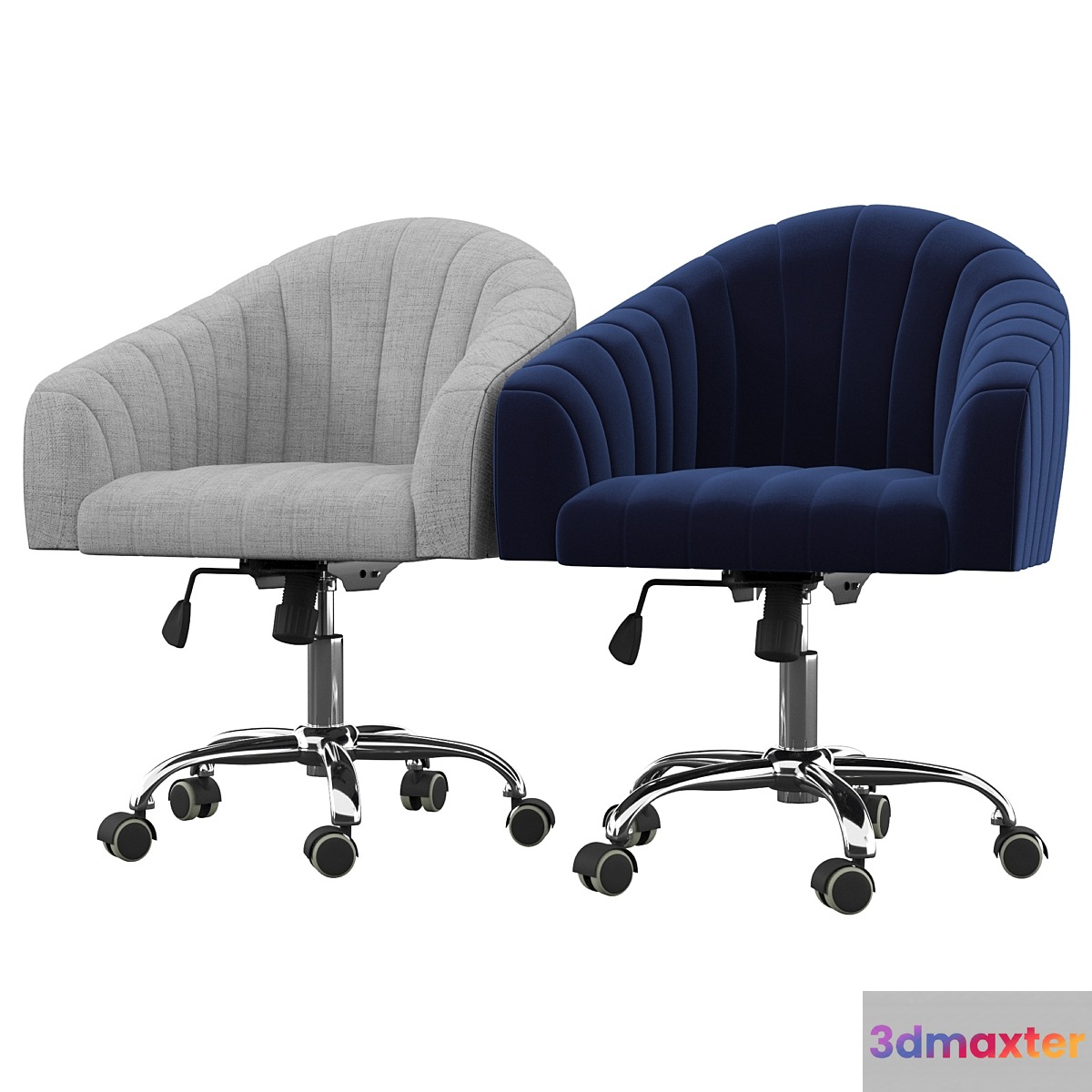 Balcom Velvet Swivel Mid-Back Desk Chairvelvet - No.3