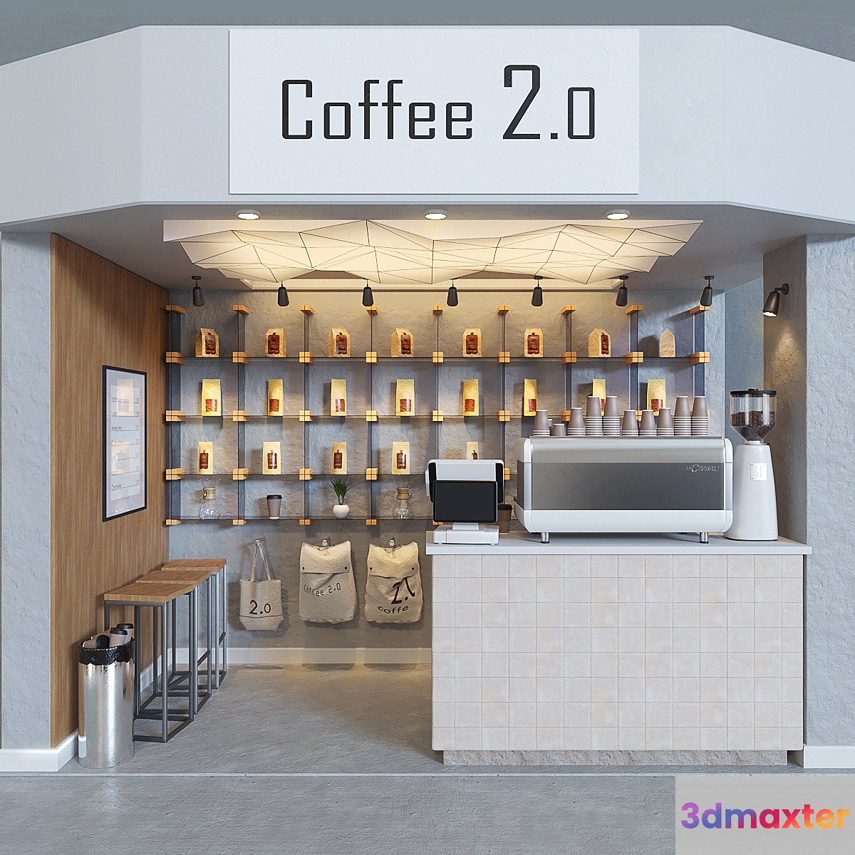 Coffee 2.0 3D Max