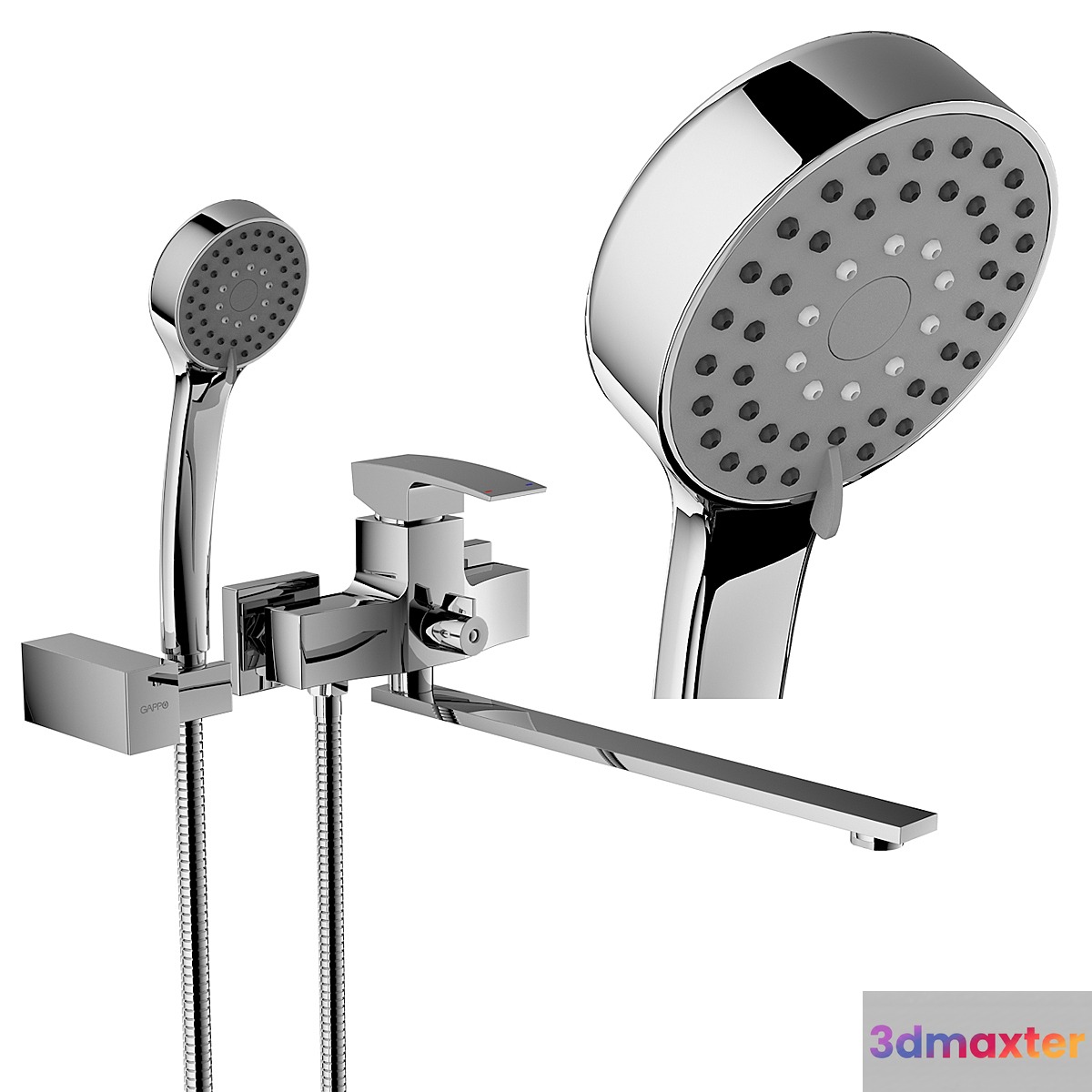 The mixer for bathing Gappo GA2207 3D Max