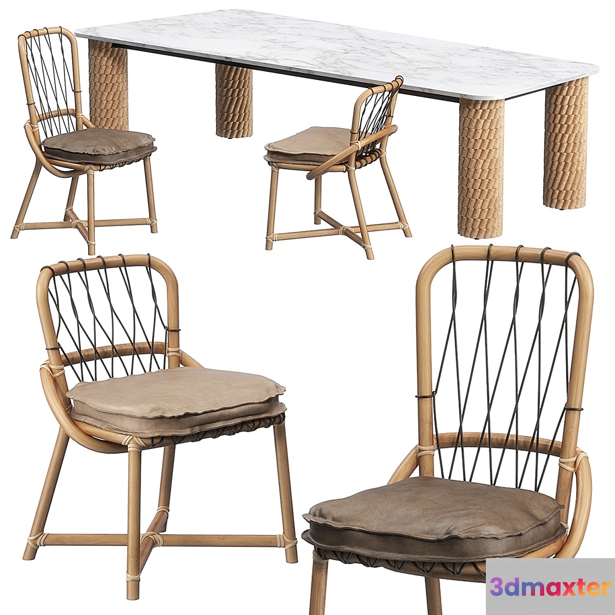 Manao chairs Nevada table by Baxter