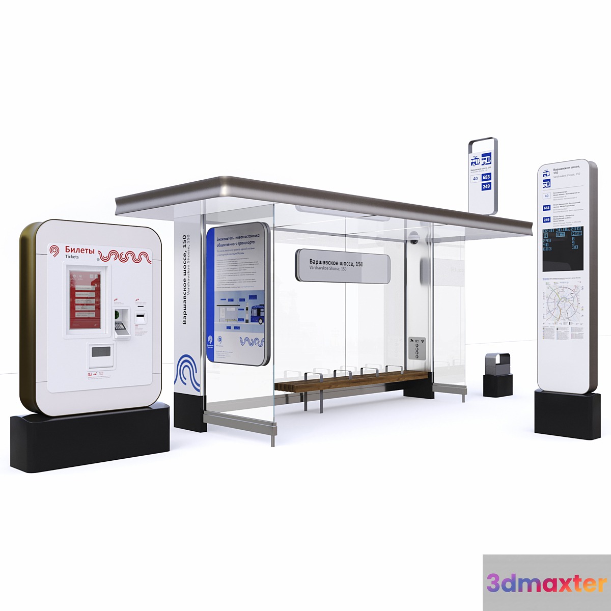 Stopping Pavilion 3D Max