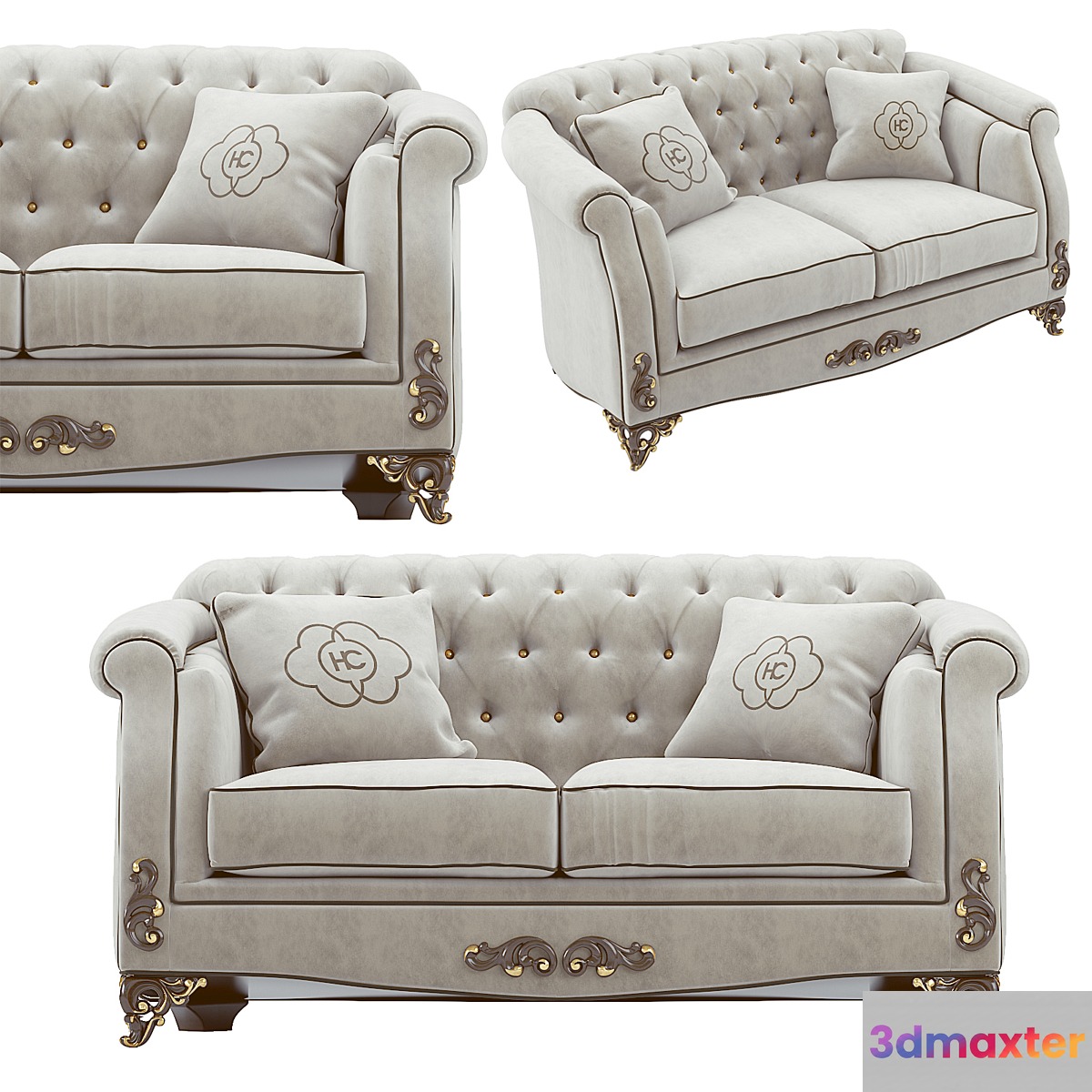 Classic double sofa Carpanese