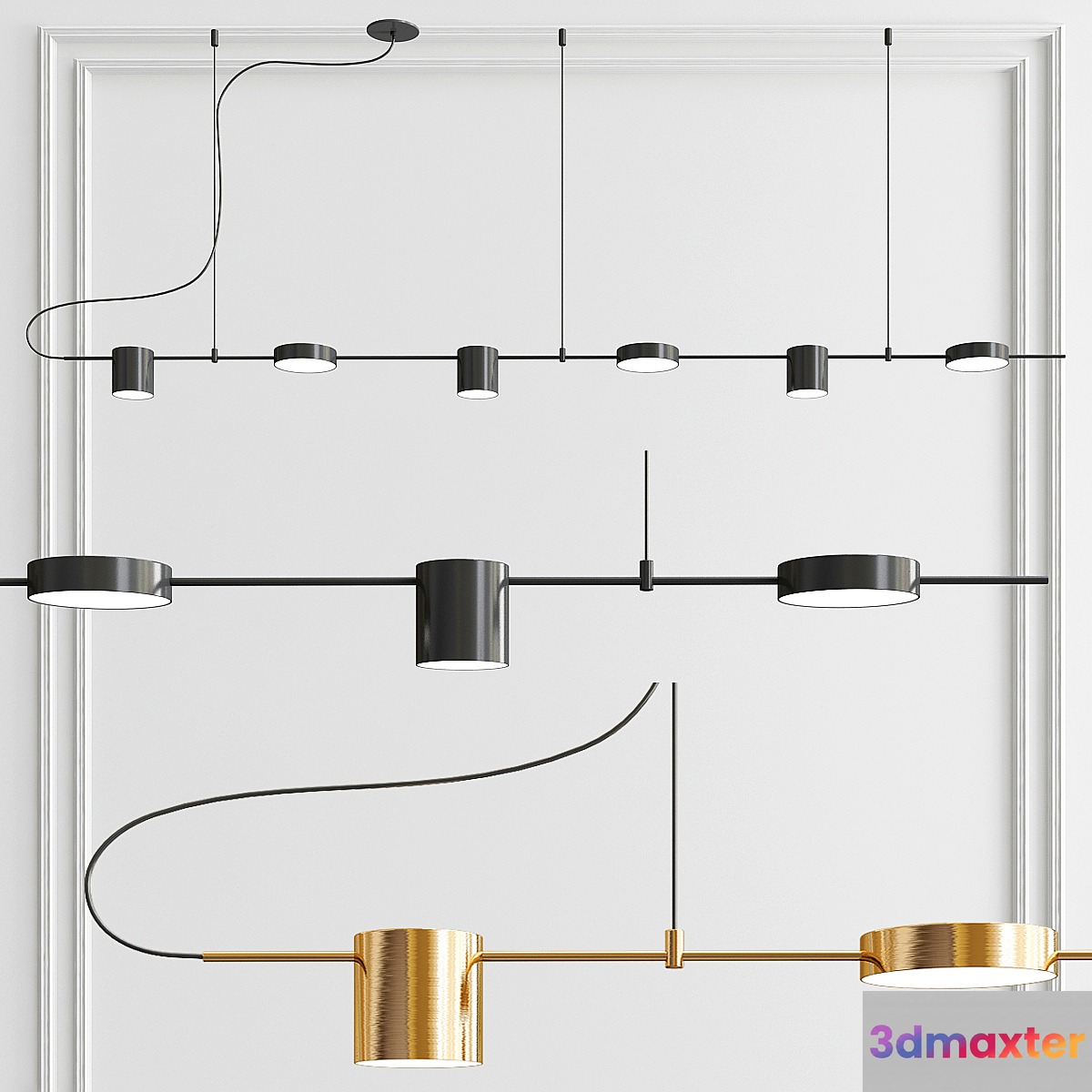 Counterpoint LED Linear Pendant - 6 light