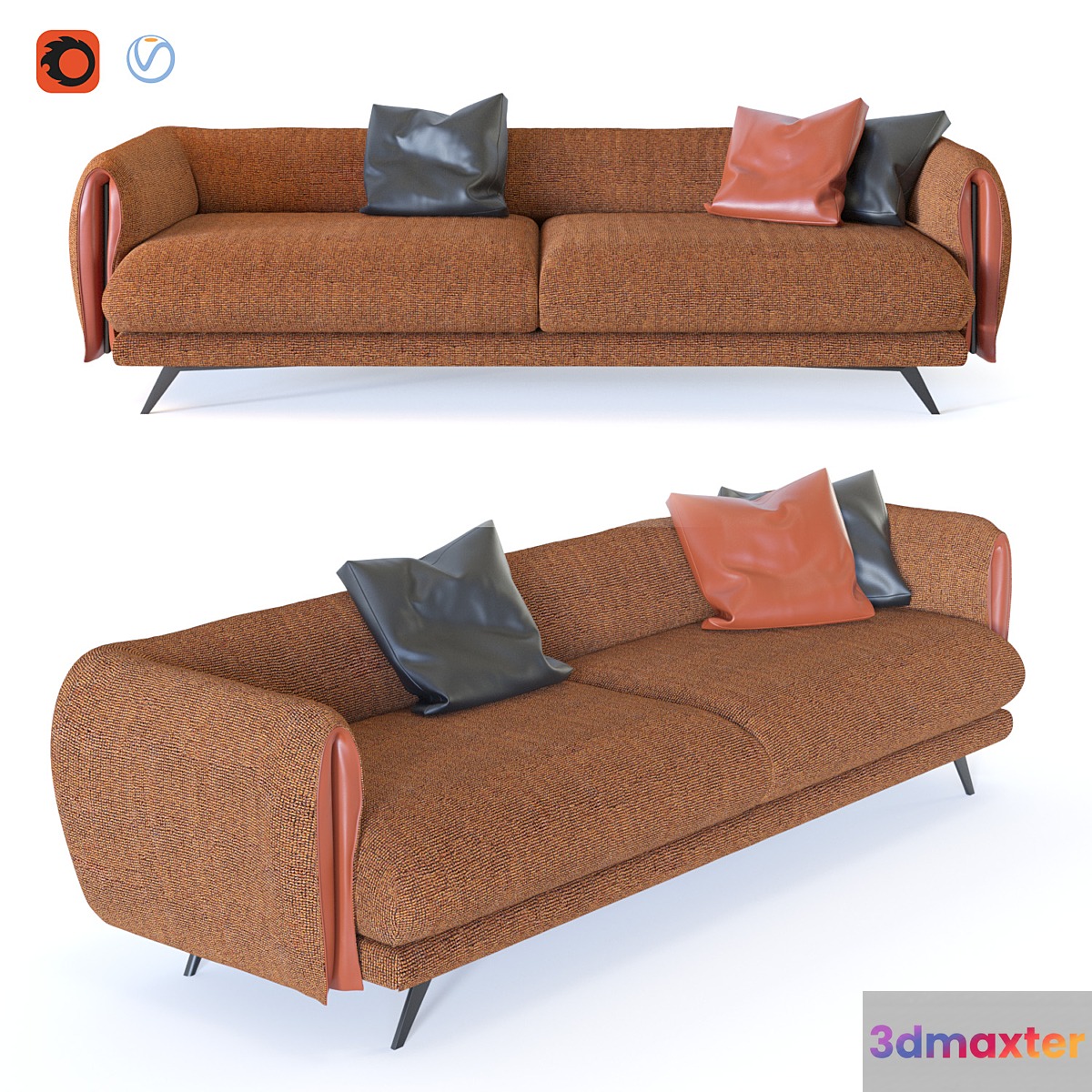 Bonaldo _ Saddle 2 seats 3D Max