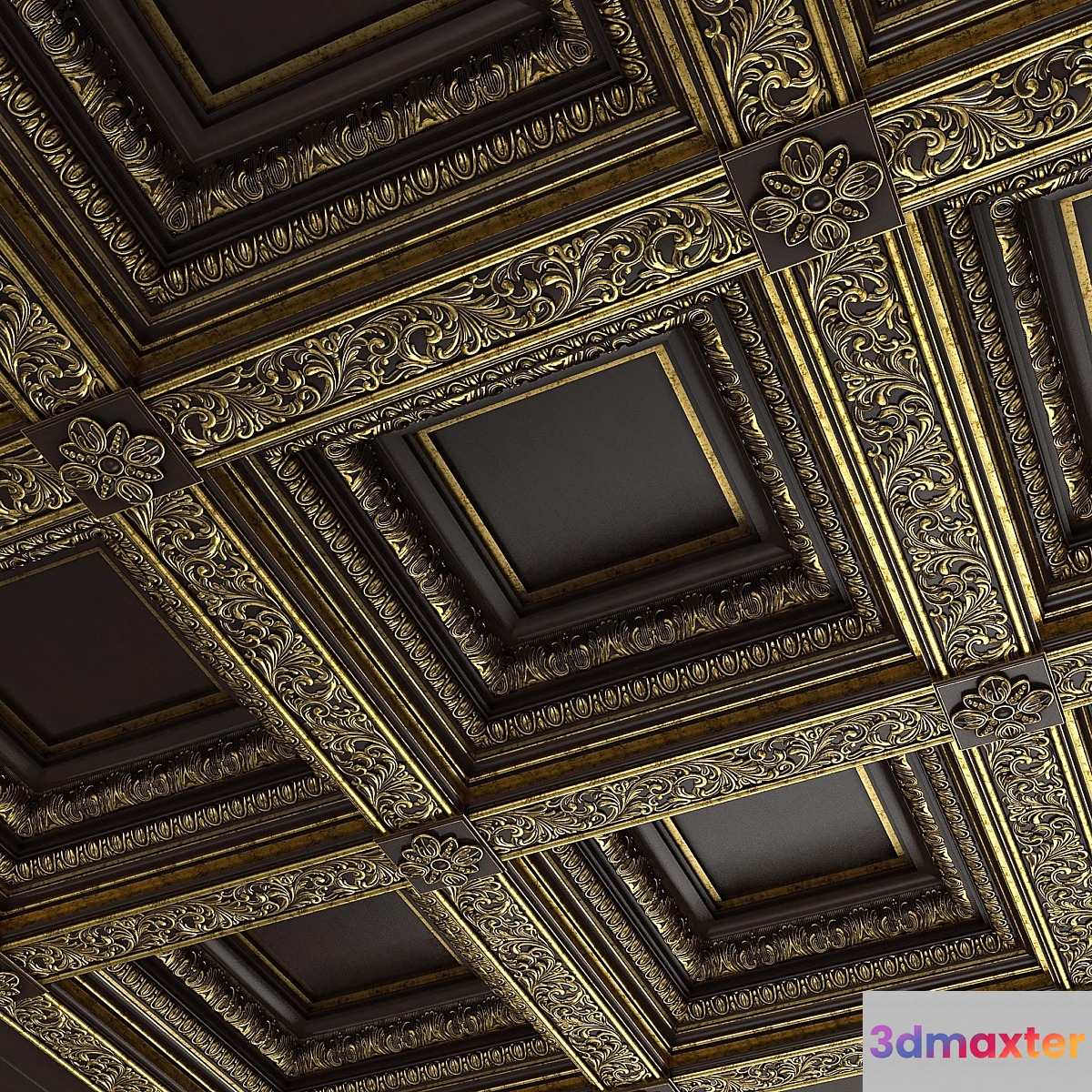 Caisson ceiling Rodin 3D Max
