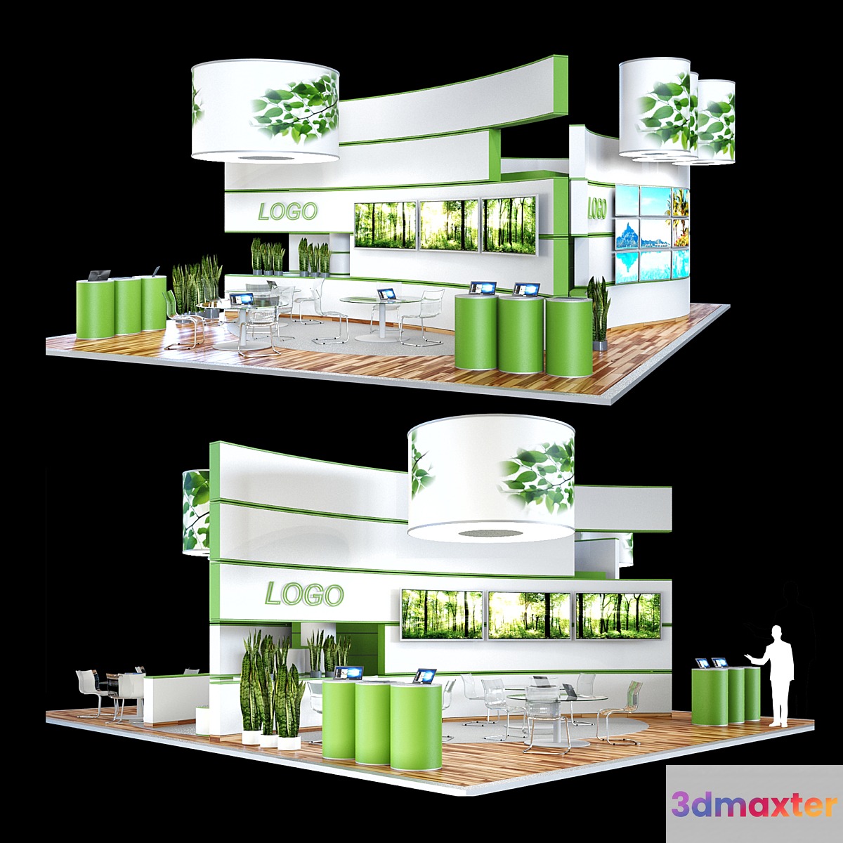 Exhibition stand 3D Max