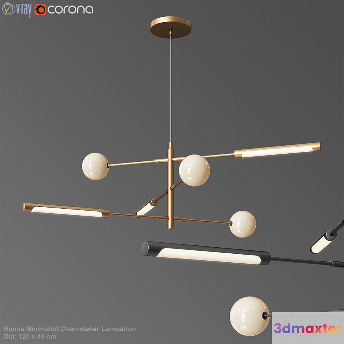 Runna Minimalist Channdelier Lampatron