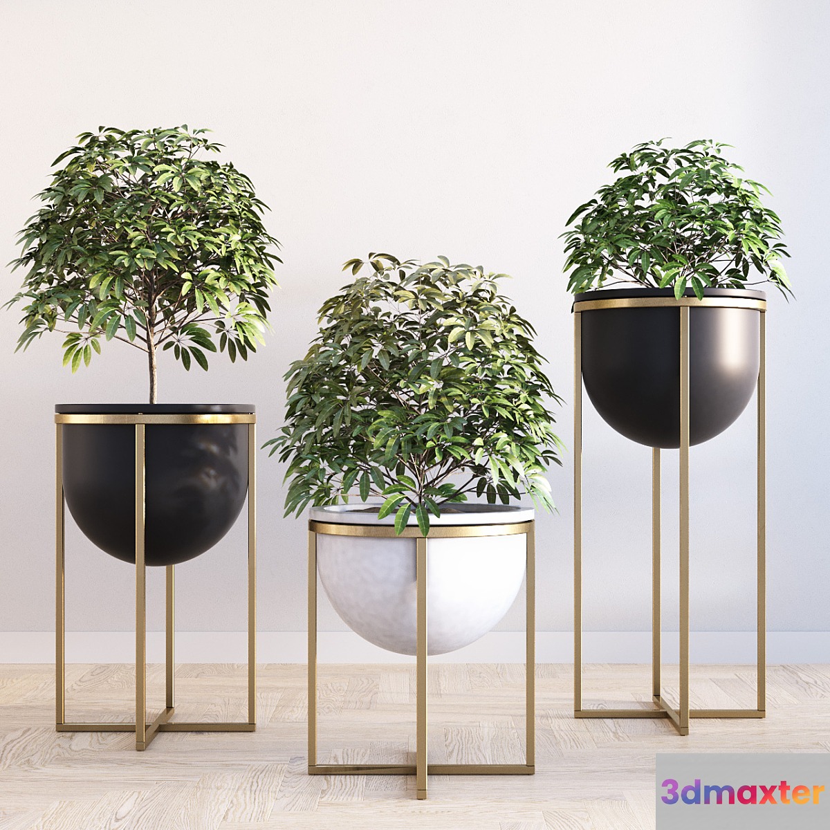 Eden cross base standing planters set - No.3