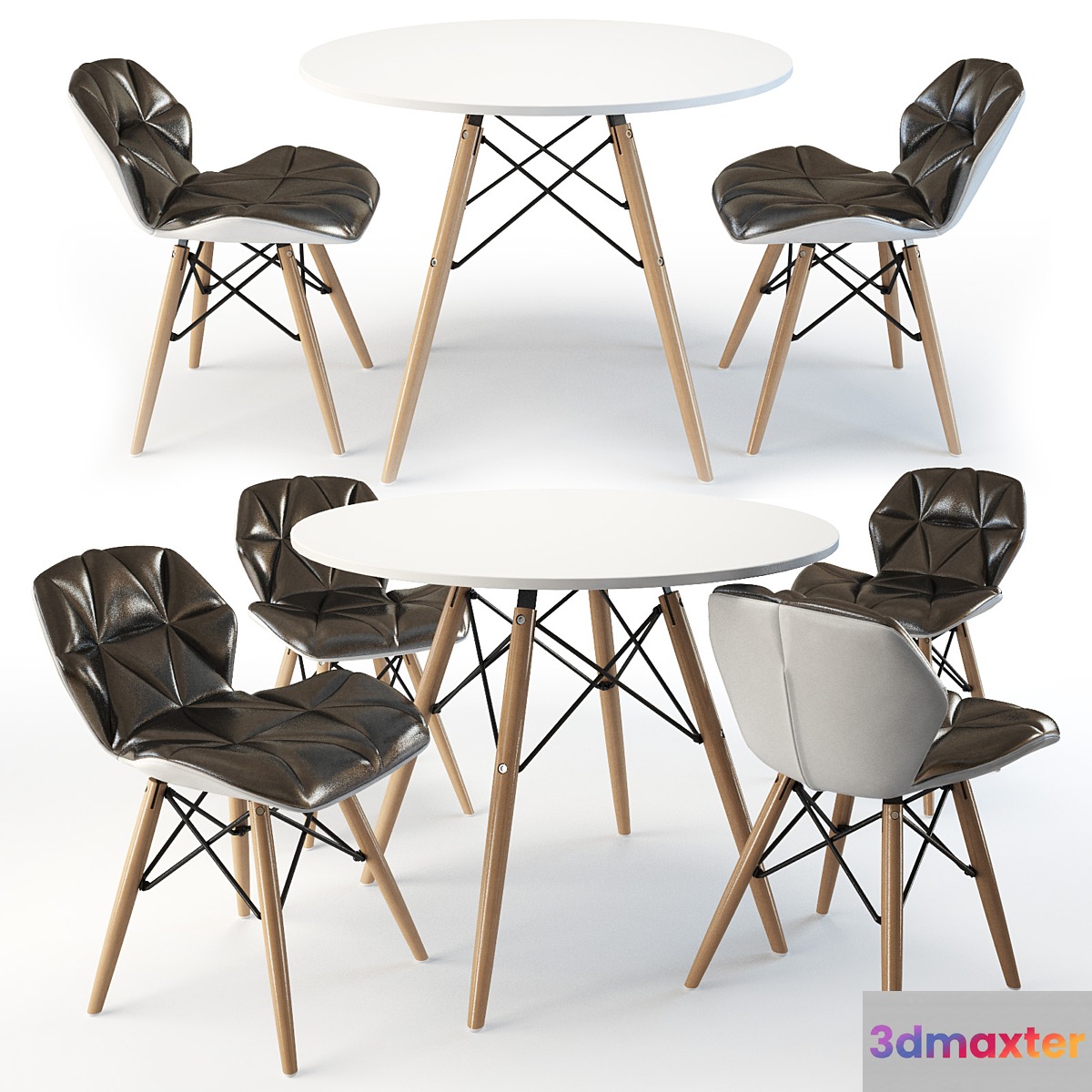 Chair PC-027 and Tulip 150 3D Max