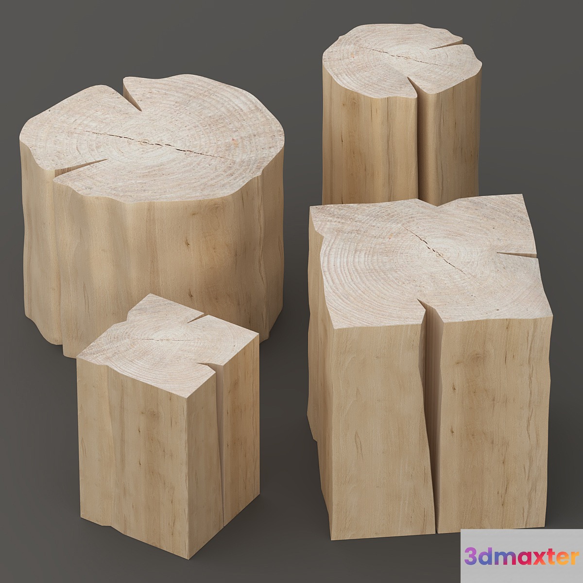 Set of tables from stumps.