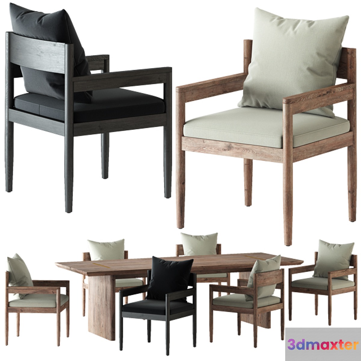 HARBOR _ ROZELLE DINING CHAIR AND TABLE - No.2