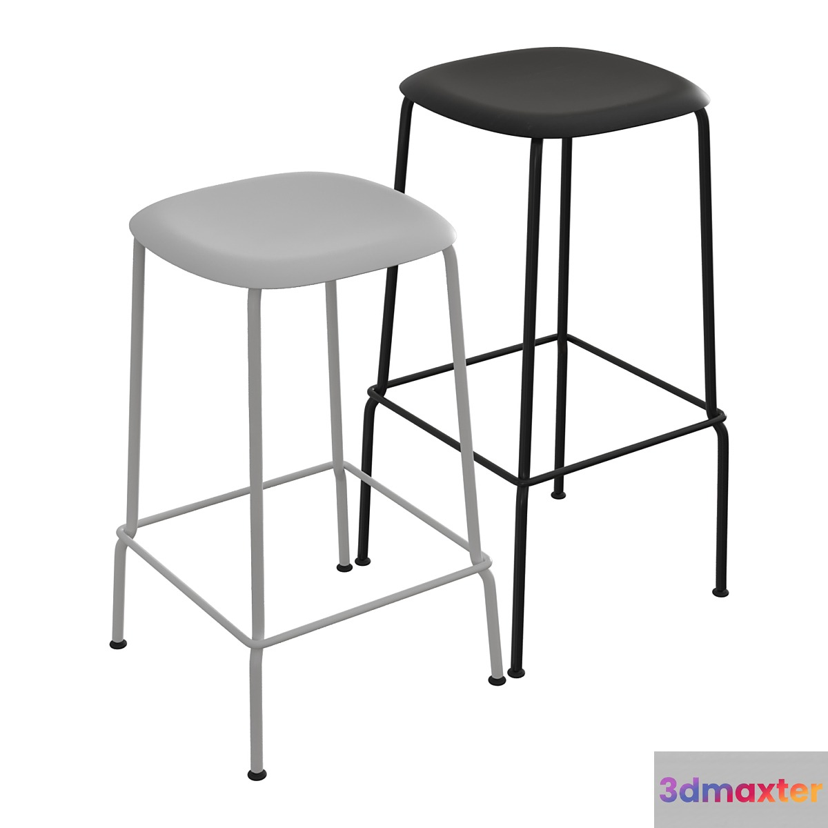Soft Edge Bar Stool P30 3D Max