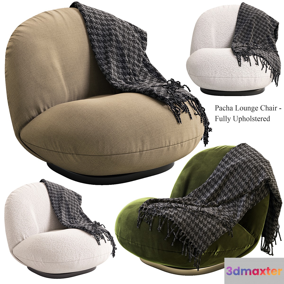 Pacha Lounge Chair by GUBI 3D Max
