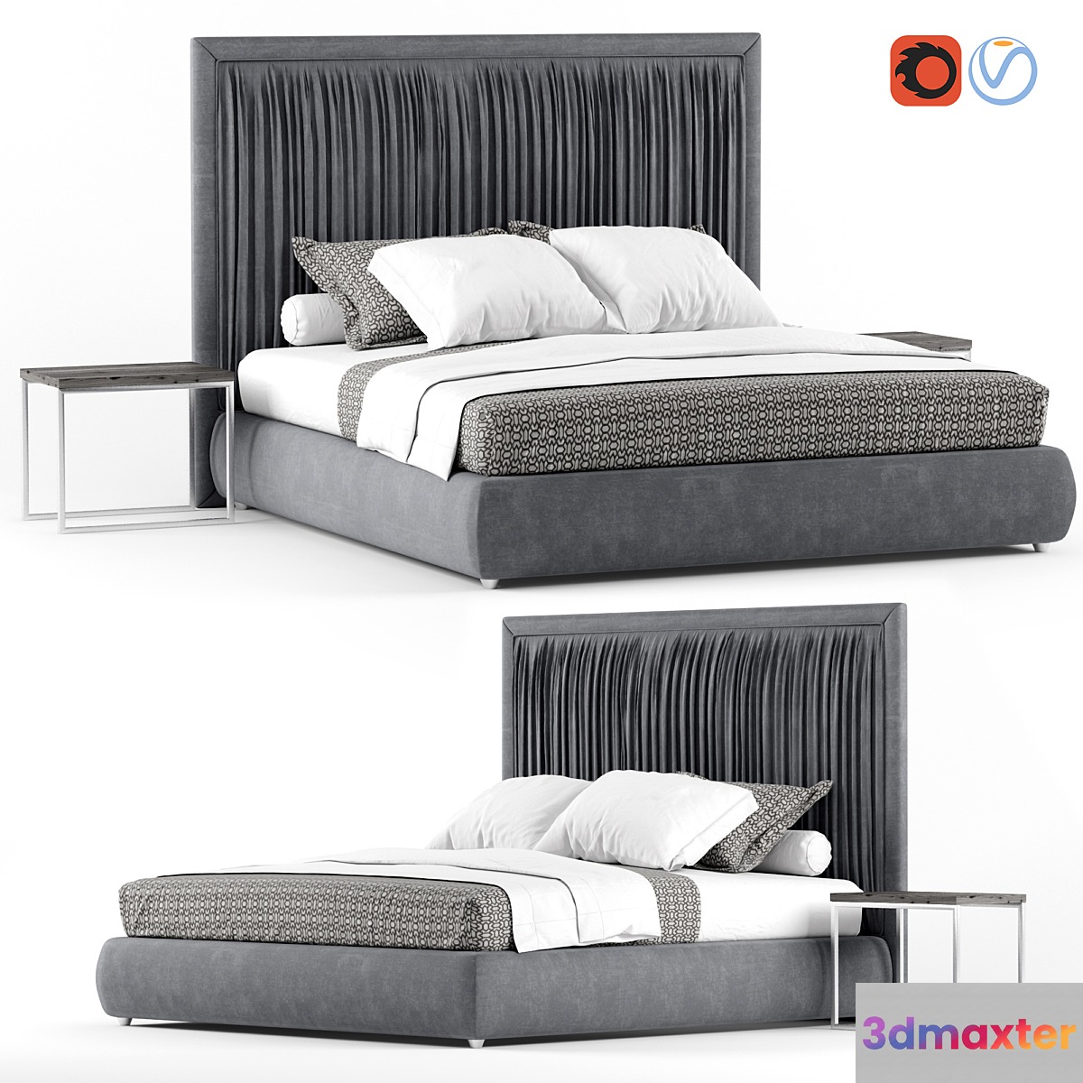 Marelli Spenser bed 3D Max