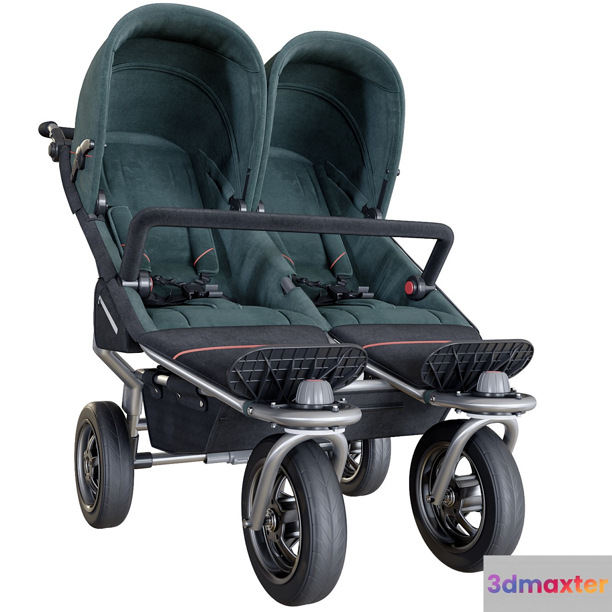 Stroller TFK Twin Adventure 2019 Fossil 3D Max