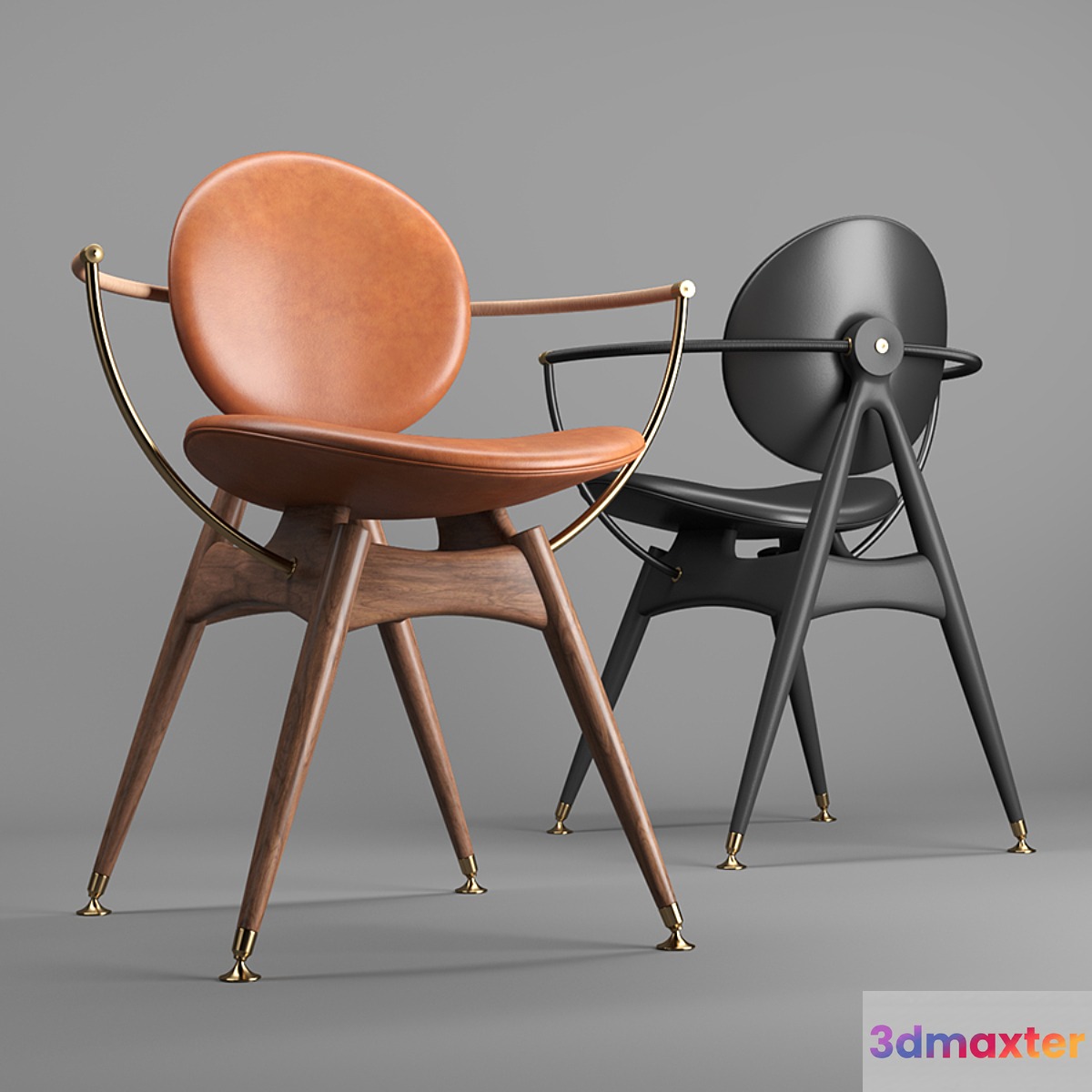 Overgaard & Dyrman Circle Dining Chair (with arms) 3D Max