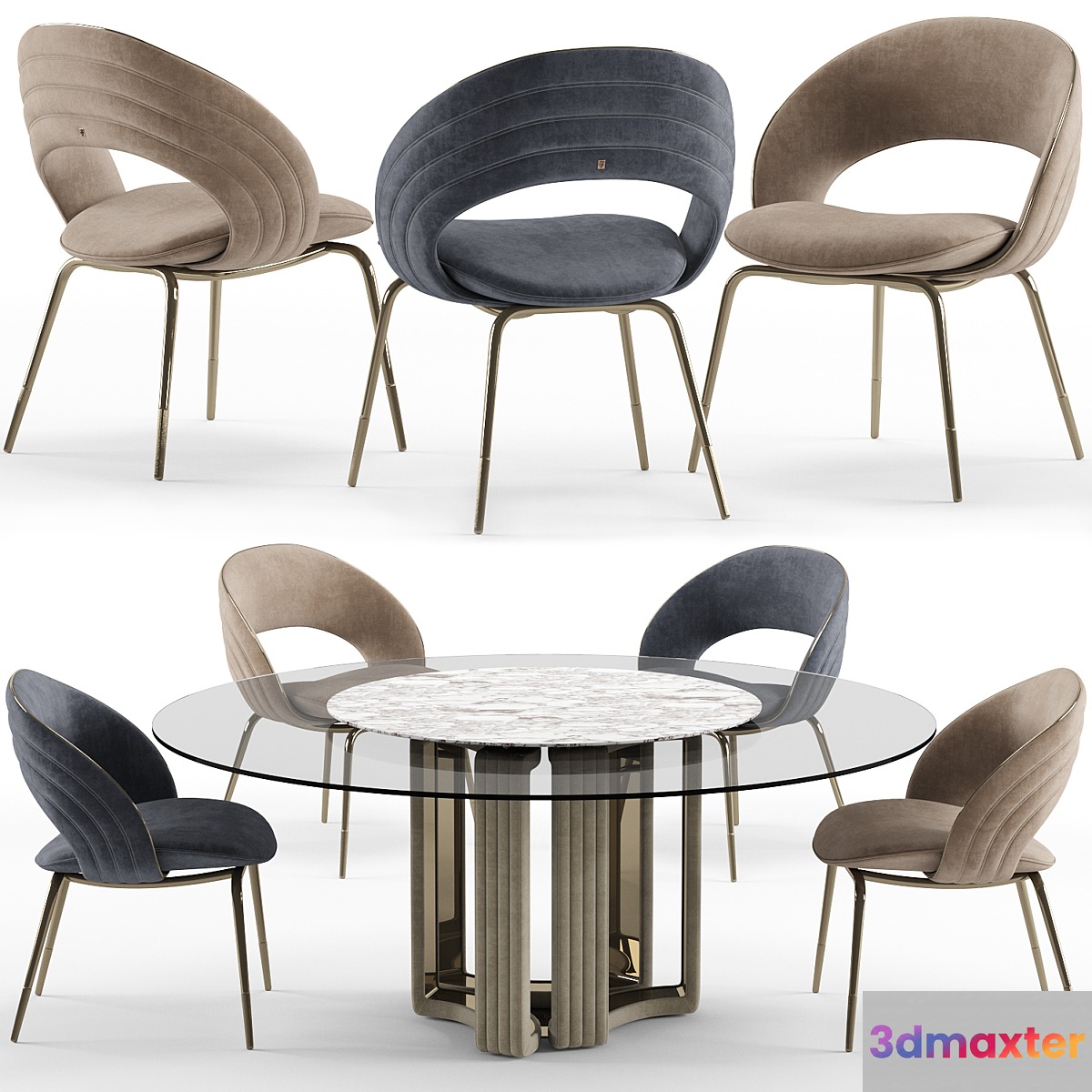Kylo chair and table - Visionnaire - No.3