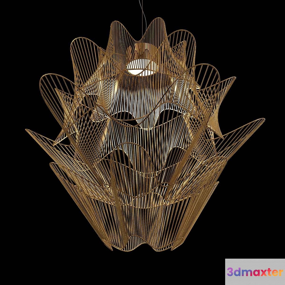 Terzani moire ceiling light 3d model 3D Max