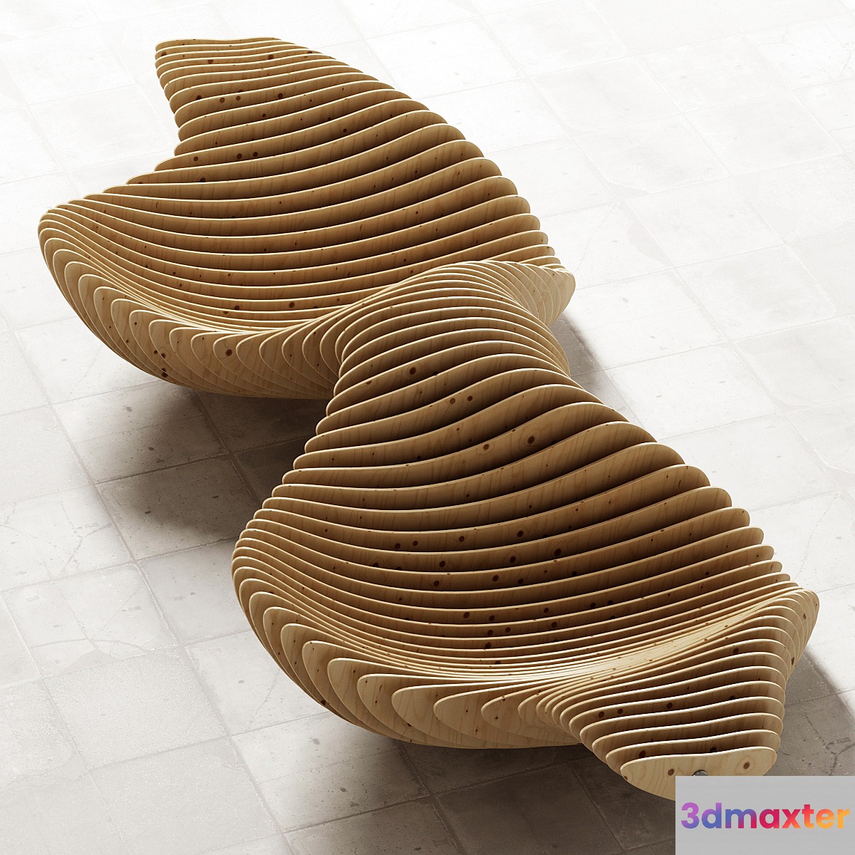 Parametric bench 3D Max