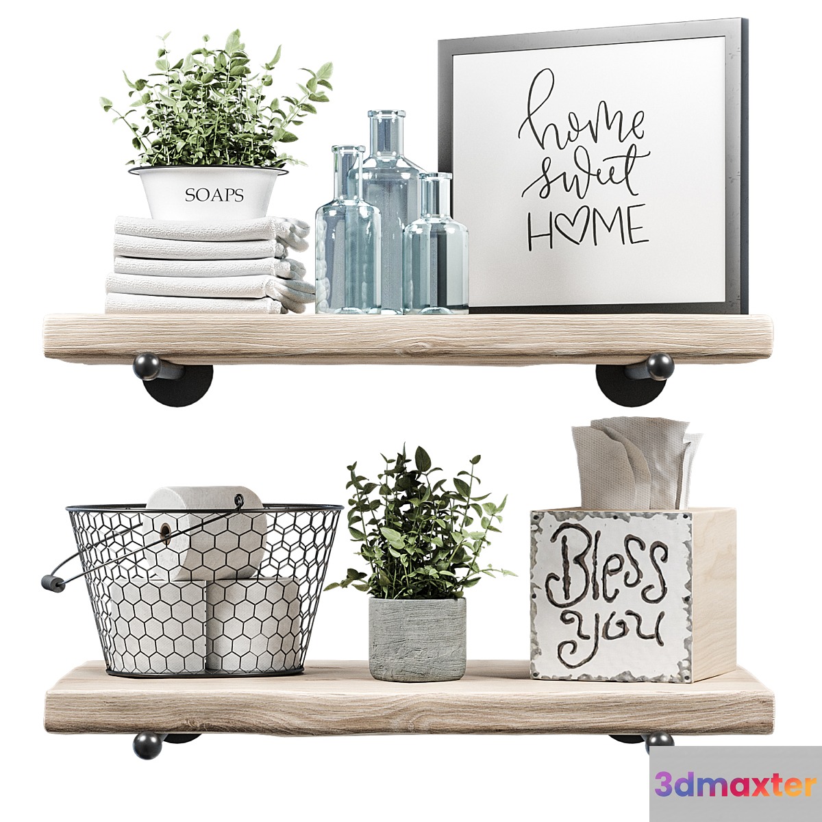 Farmhouse bath decor - Set_2
