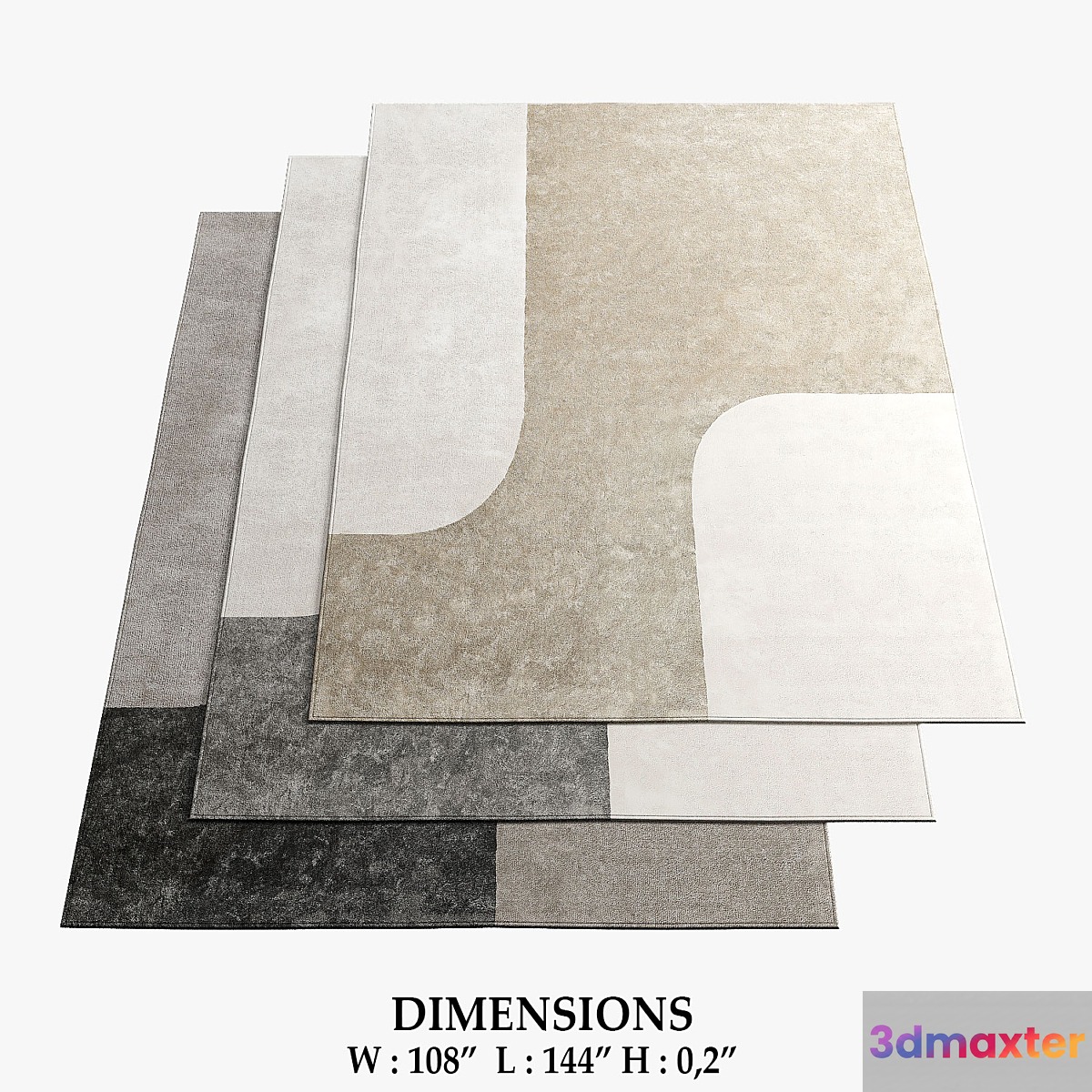 Minotti Rugs_545 3D Max