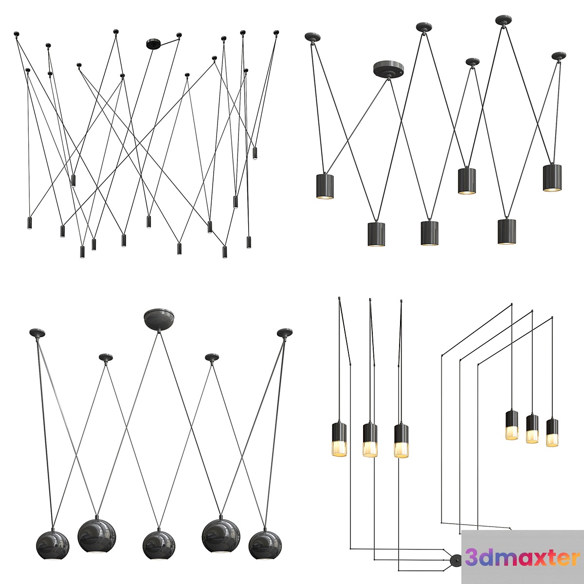 Four Exclusive Chandelier Collection_13 3D Max