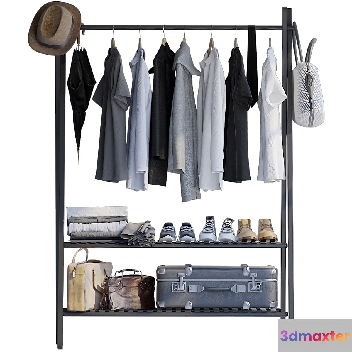 Rack for clothes 3D Max
