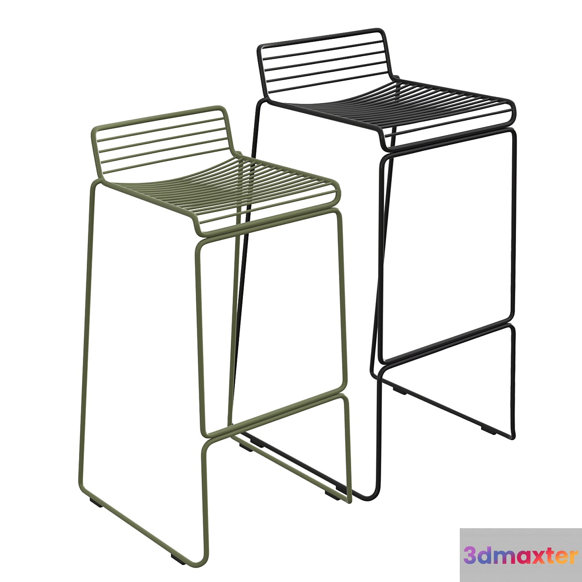 Hee bar stool 3D Max