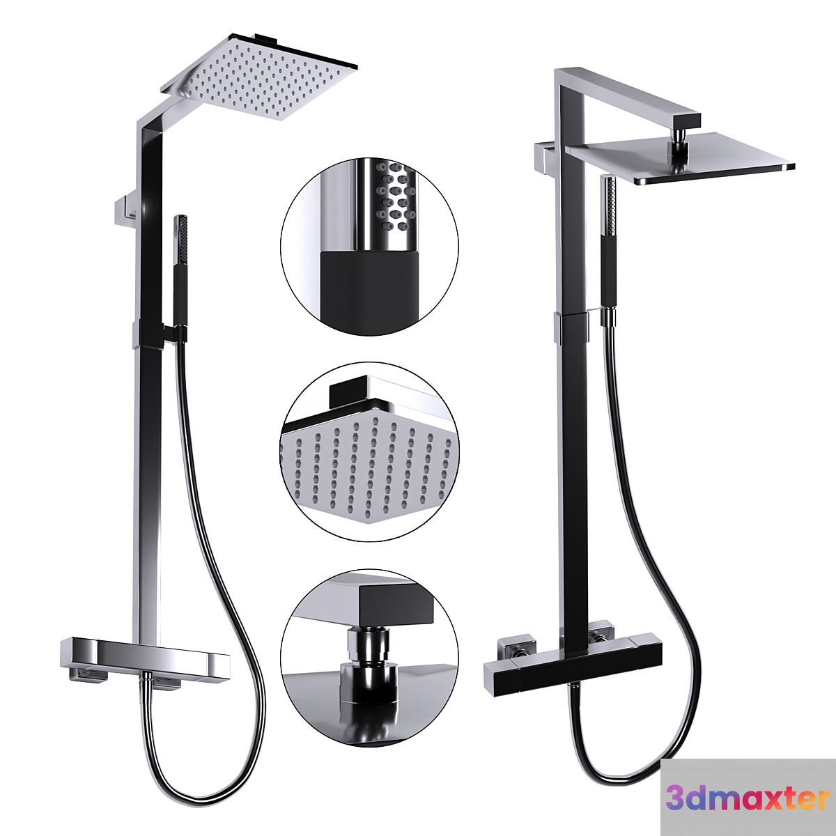 Shower rack Strayt Jacob Delafon. 3D Max