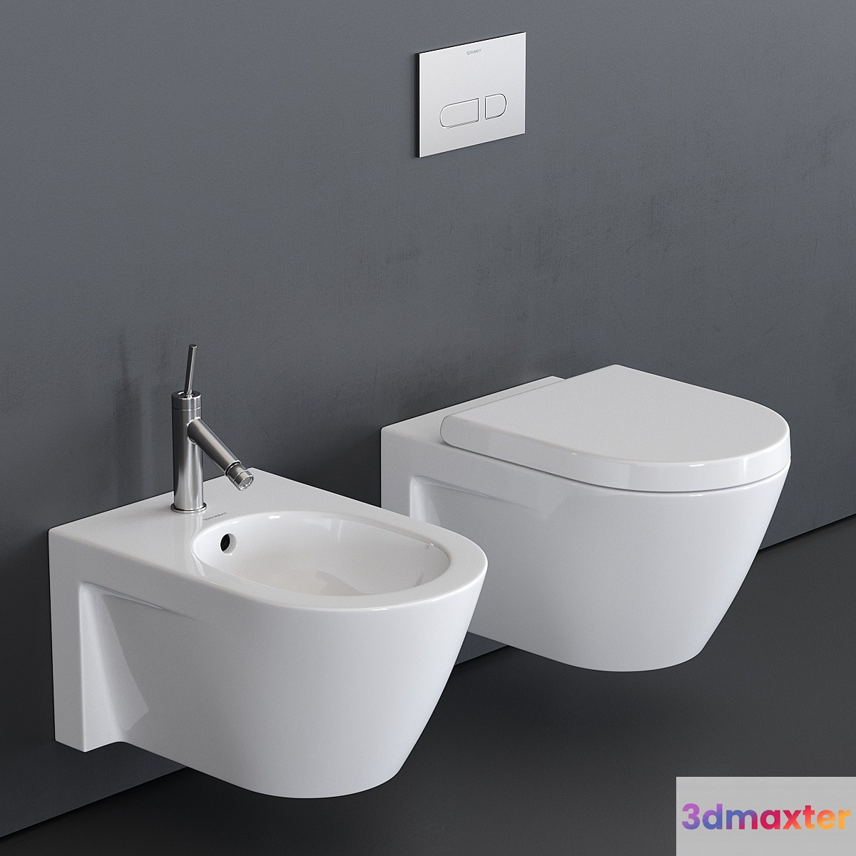 Duravit Starck 2 Wall-hung WC 3D Max