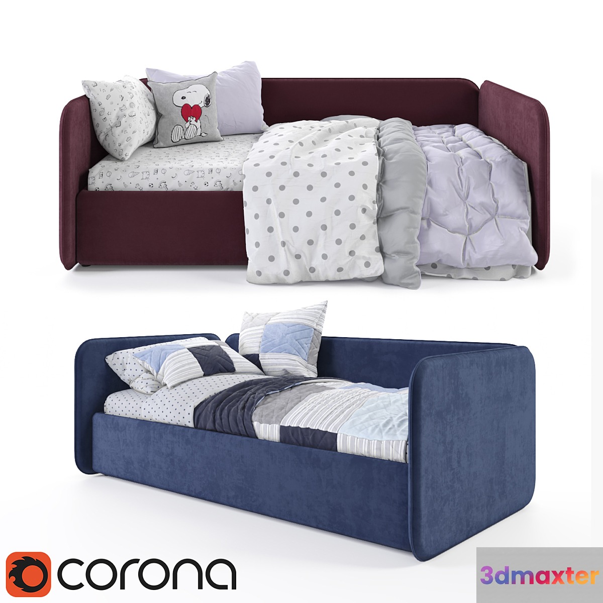 Bed Weeny from One Mebel 3D Max