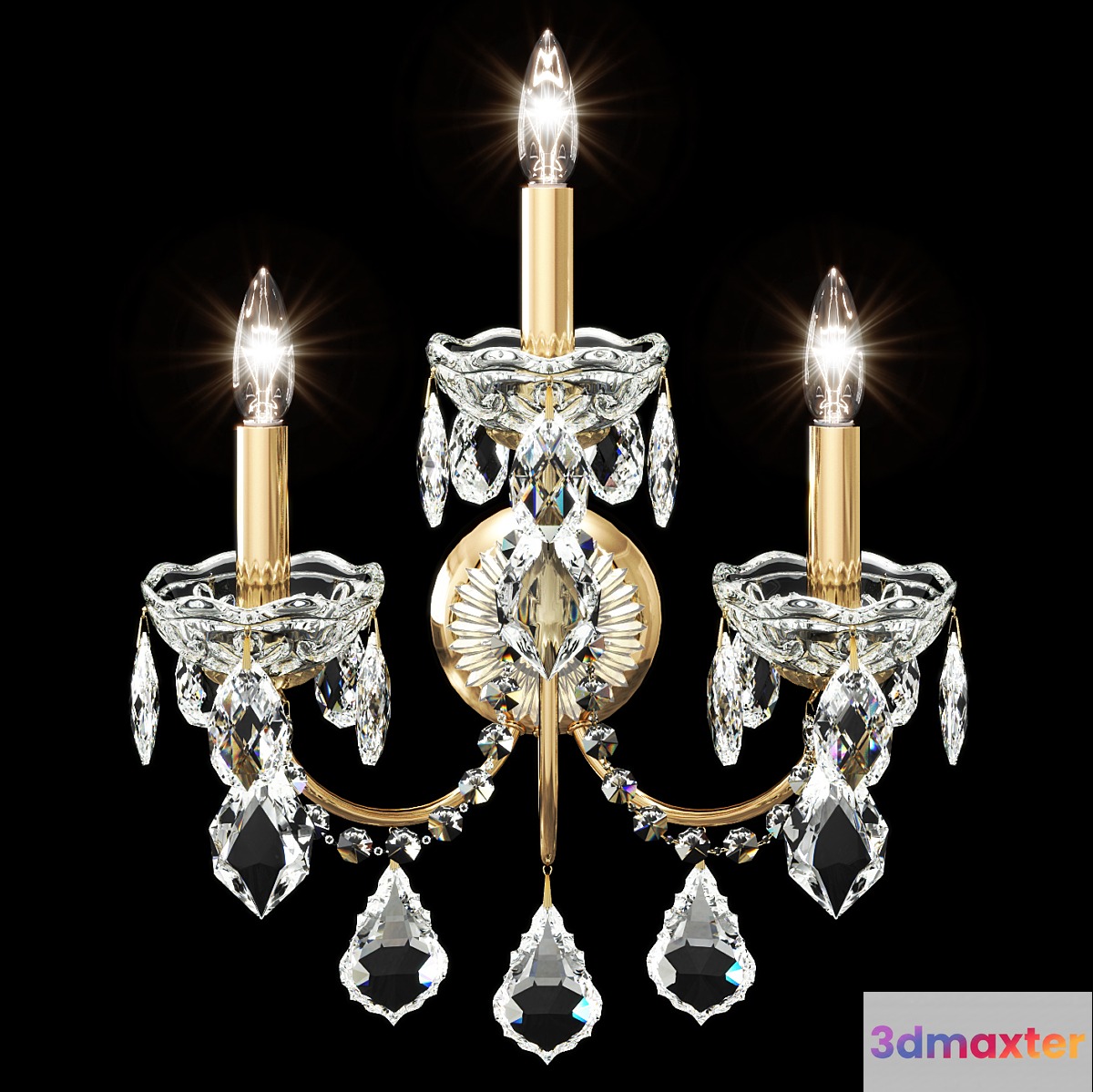 Swarovski Schonbek 1703 sconce 3D Max