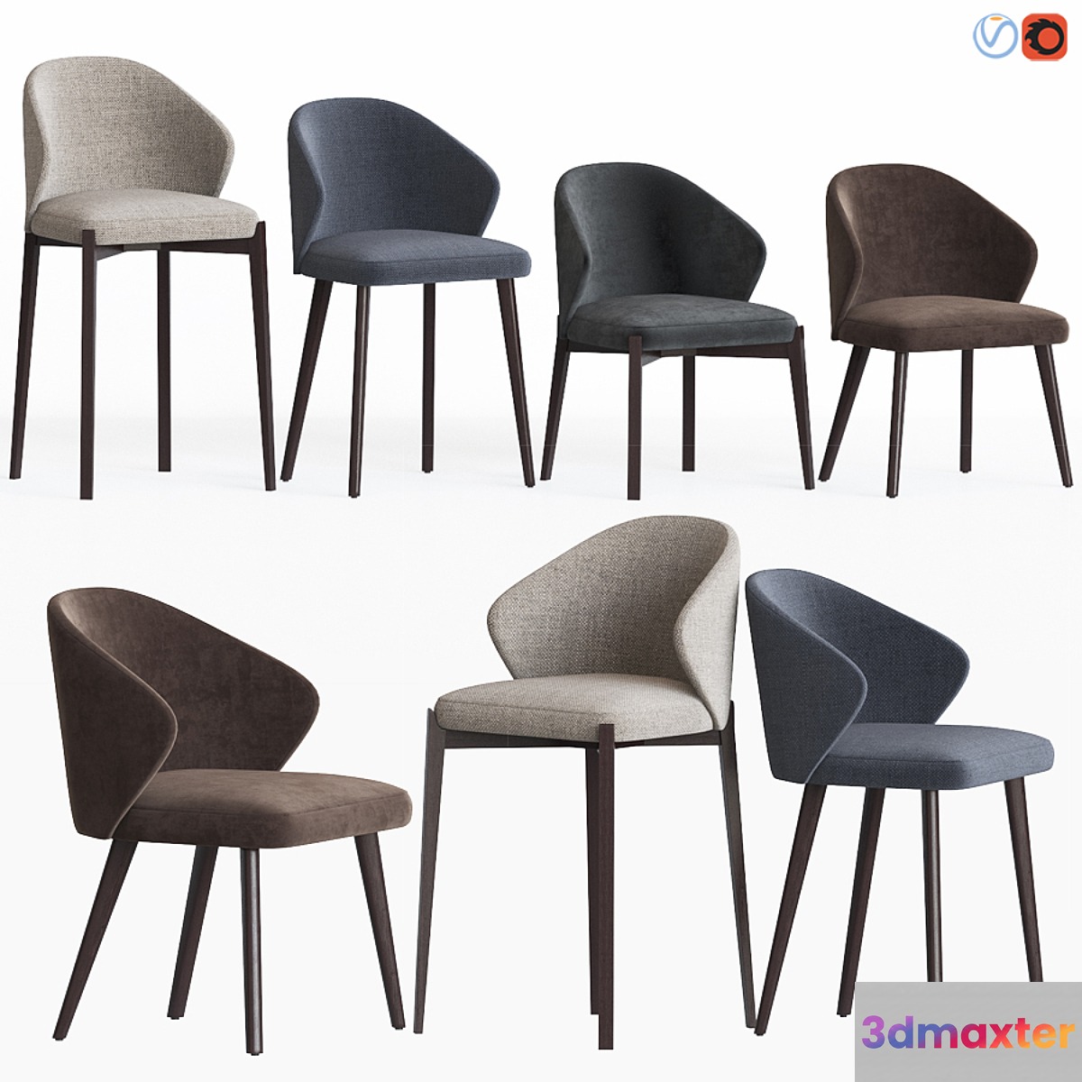 Ellen Astele Dining Chairs Set