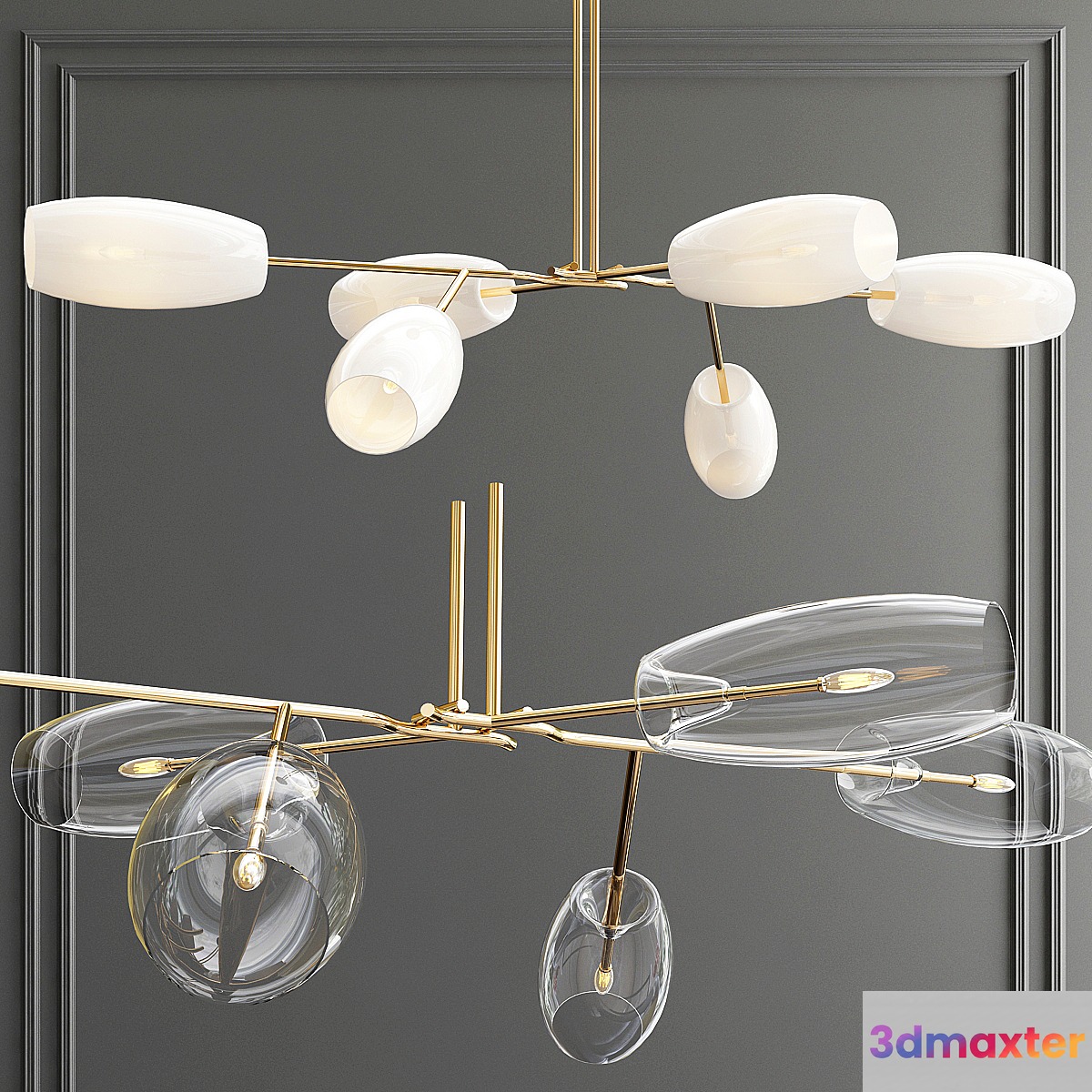 Team Koss Branching Chandelier 3D Max