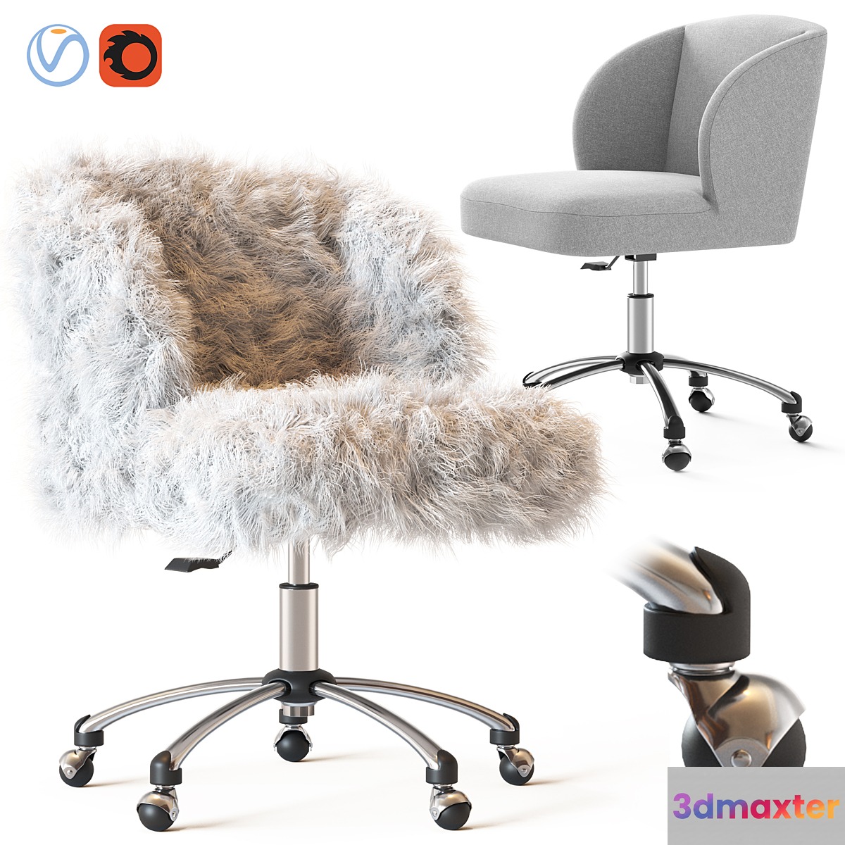 Ivory Sherpa Wingback Chair